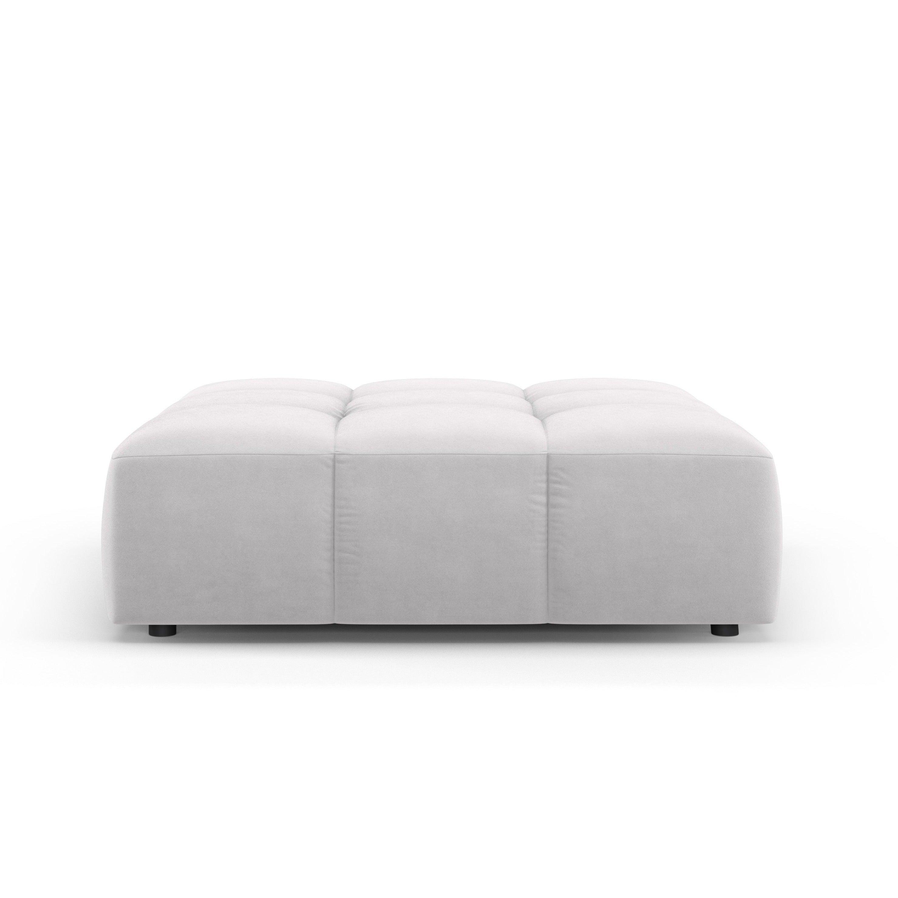 Puf aksamitny FRANCESCA srebrny Milo Casa Eye on Design