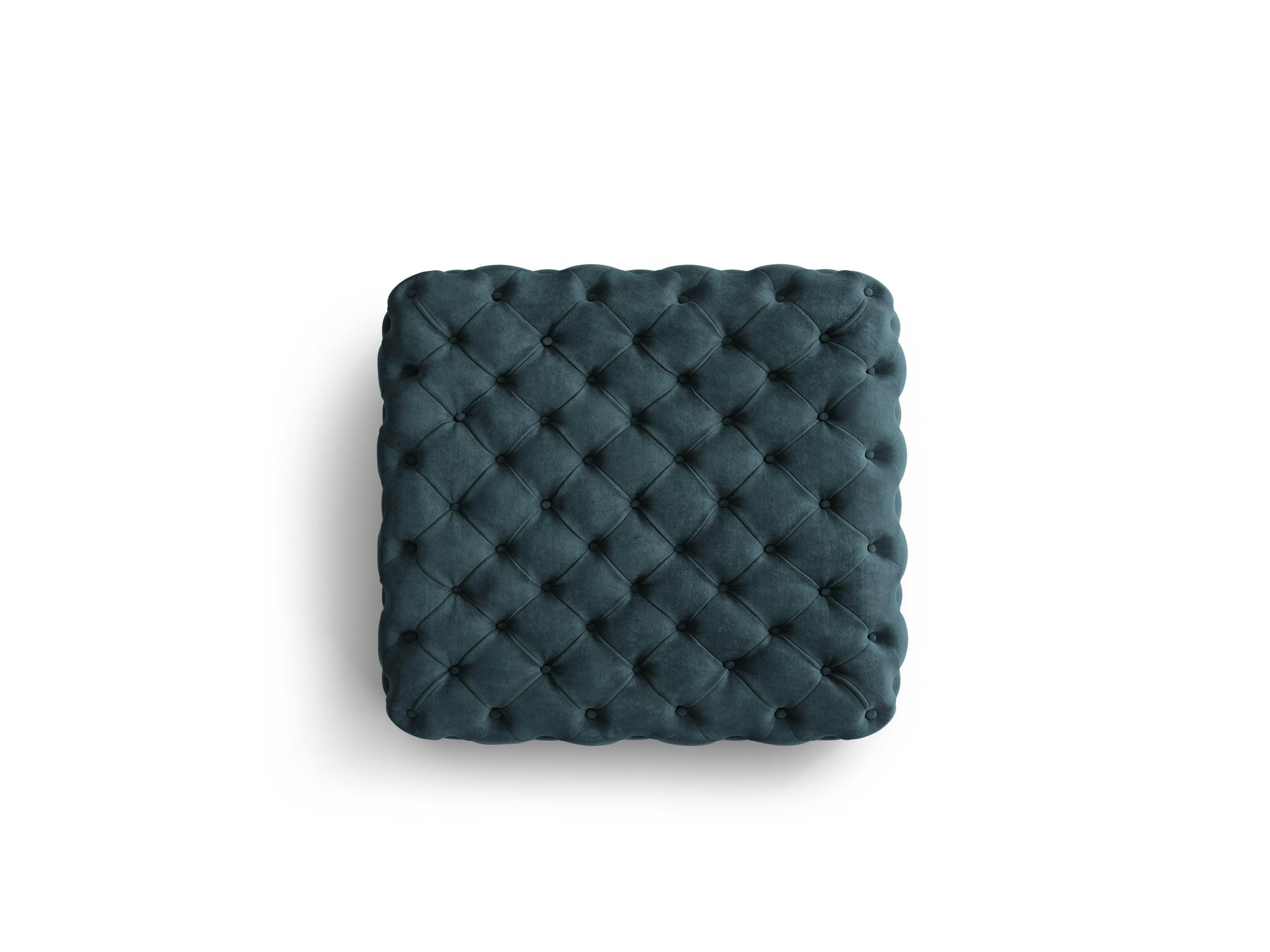 Puf aksamitny LOGE petrol Windsor & Co Eye on Design