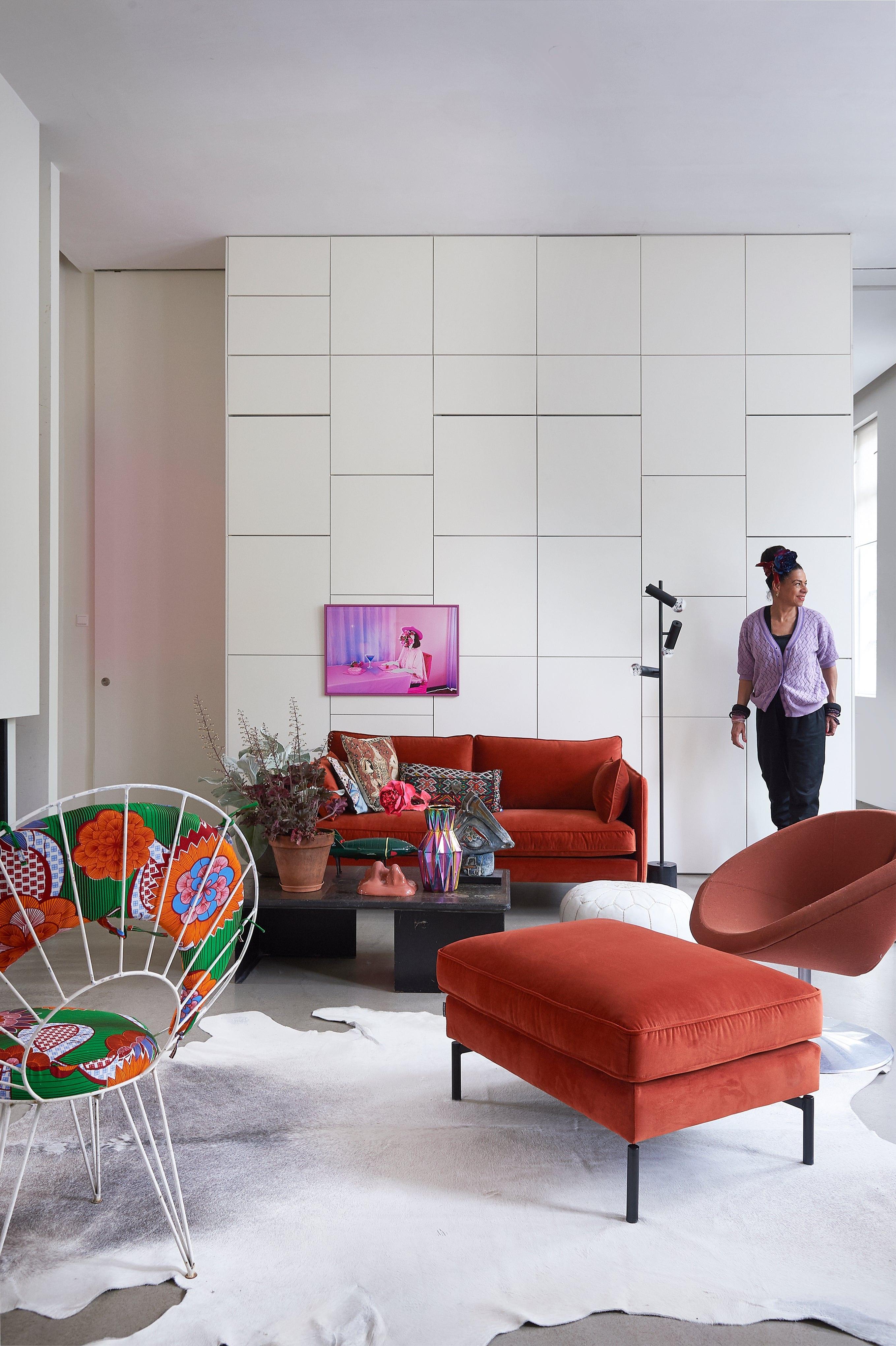 Puf aksamitny PPno.2 rdzawy Pols Potten Eye on Design