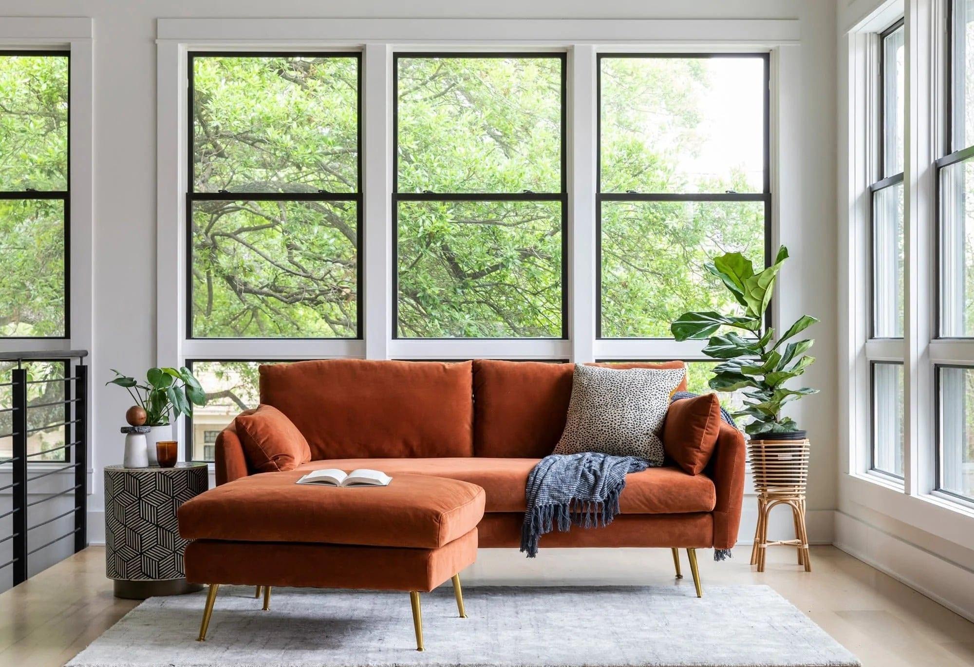 Puf aksamitny PPno.2 rdzawy Pols Potten Eye on Design