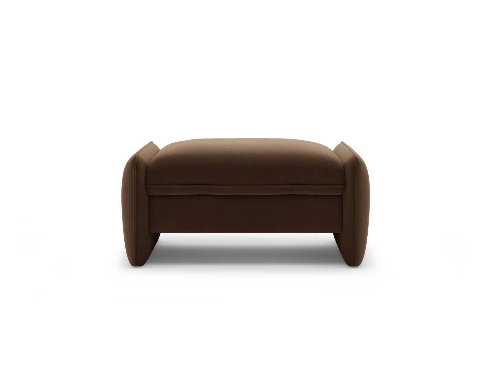 Samt Pouf GEORGIA schokoladenbraun