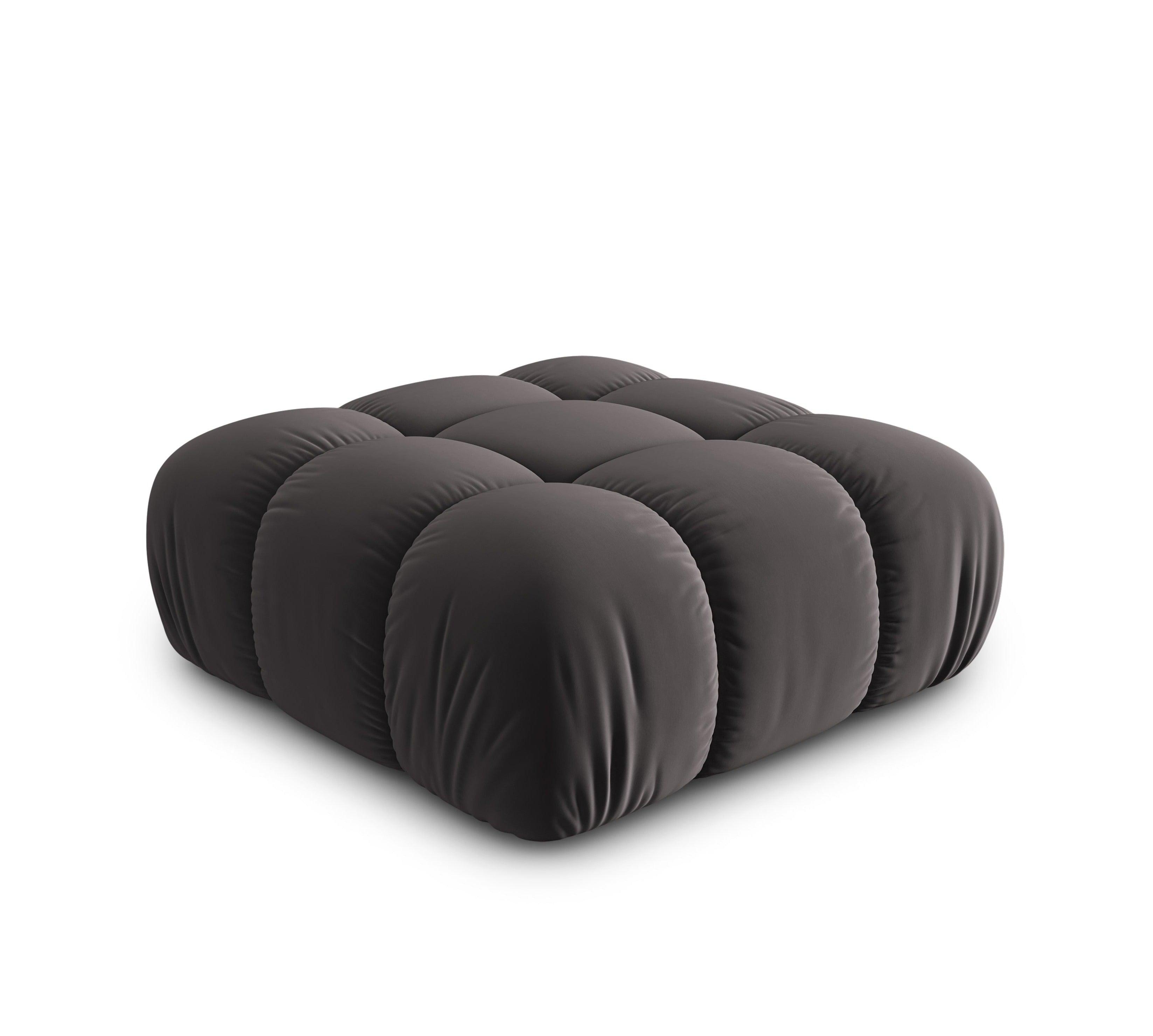 Puf / moduł aksamitny TROPEA ciemnoszary Milo Casa Eye on Design