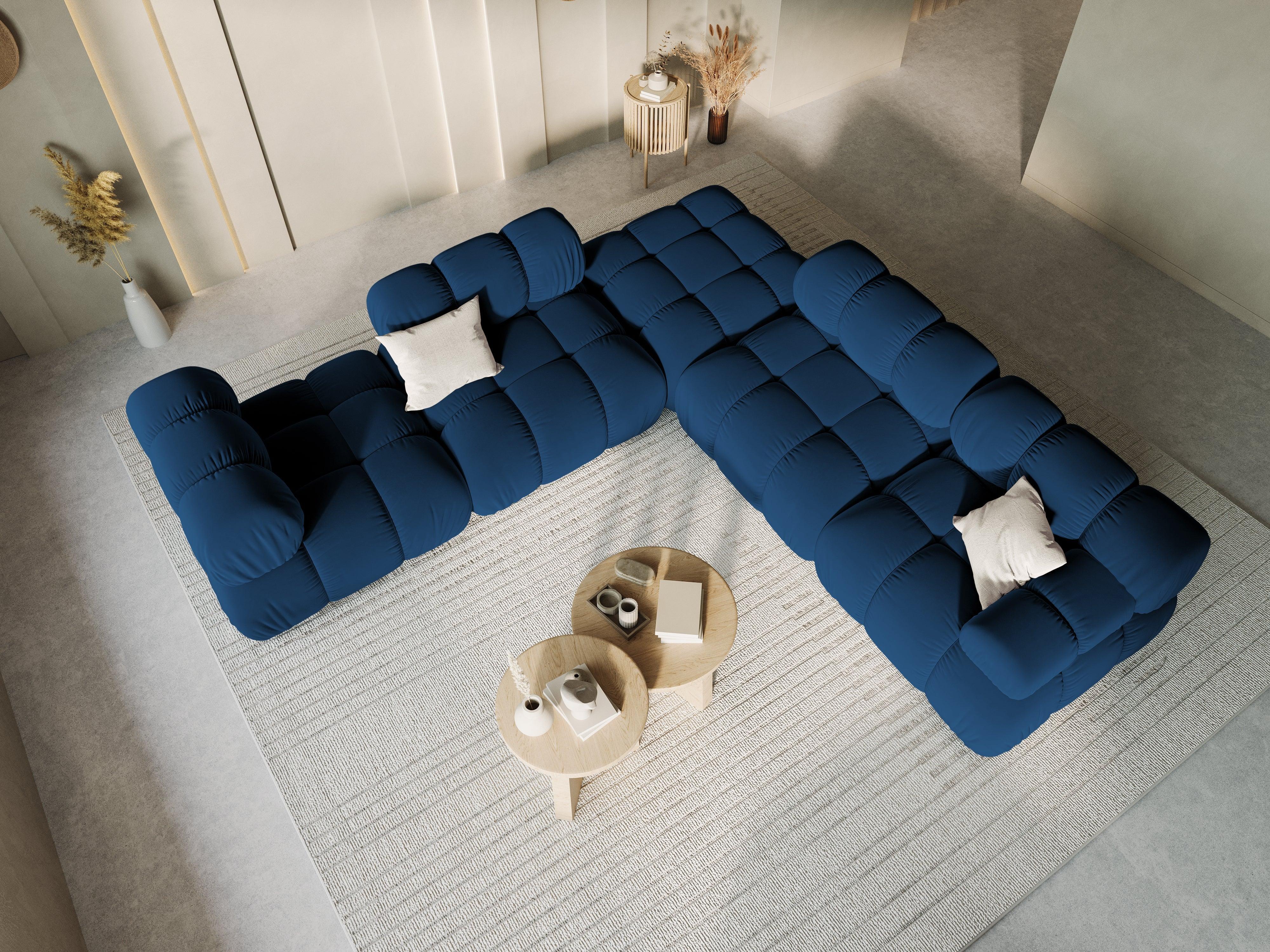 Puf / moduł aksamitny TROPEA granat królewski Milo Casa Eye on Design