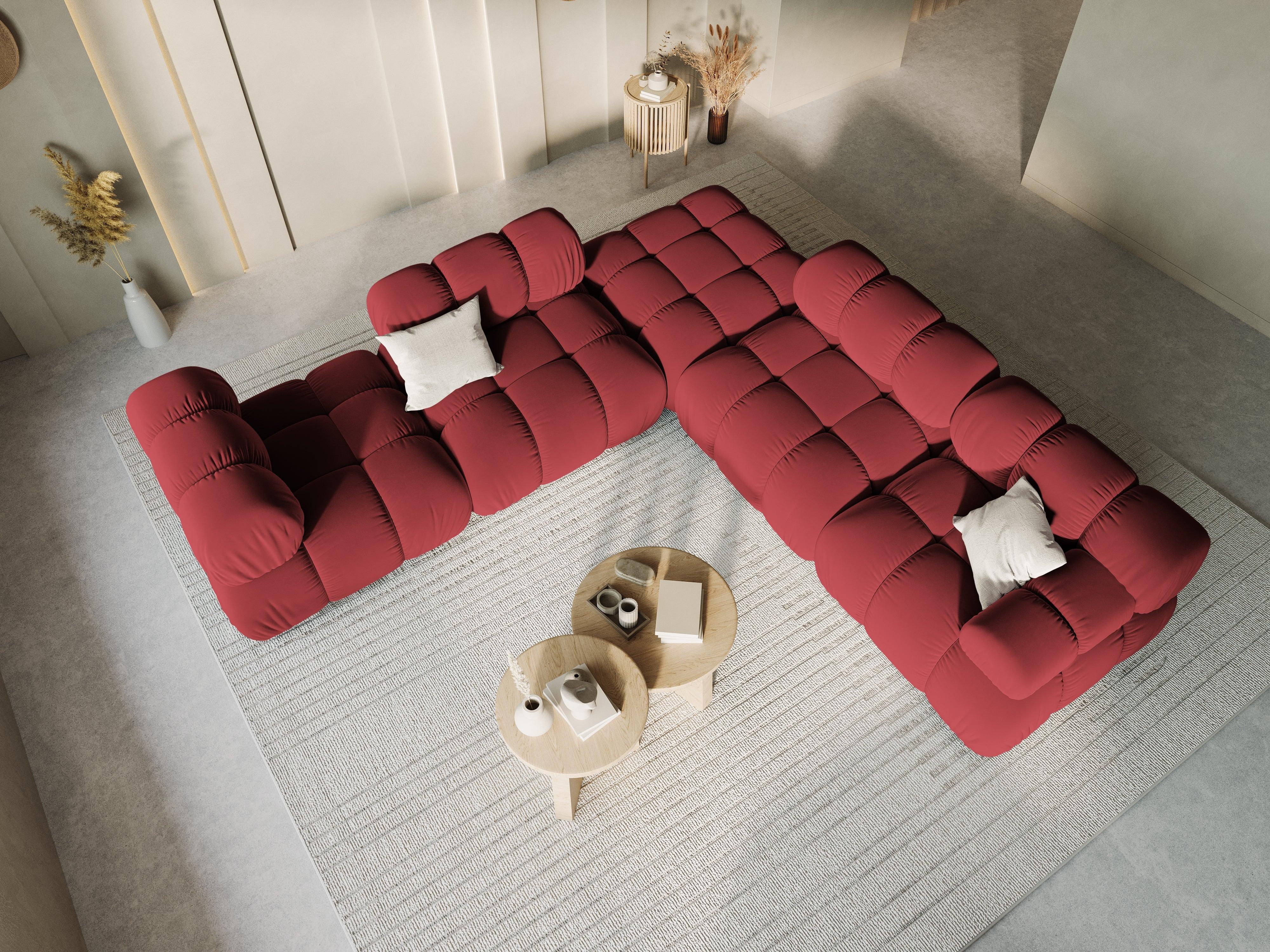 Puf / moduł aksamitny TROPEA rubinowy Milo Casa Eye on Design