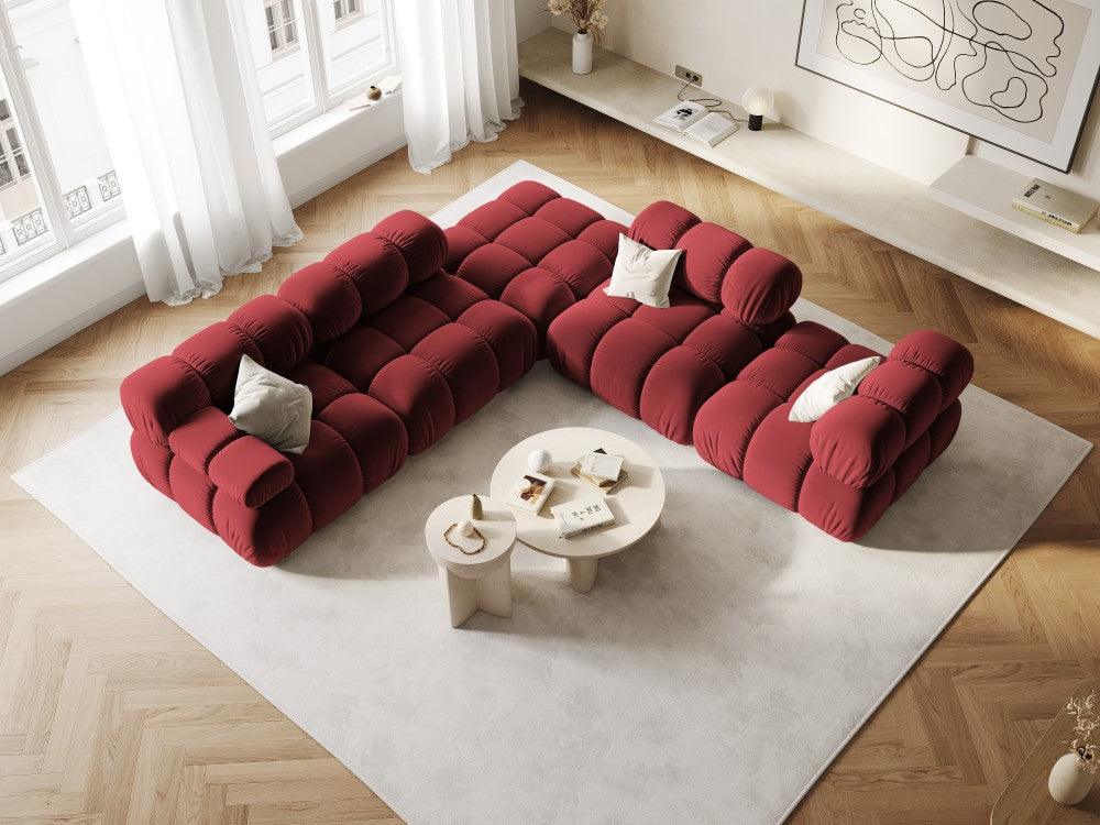 Puf / moduł aksamitny TROPEA rubinowy Milo Casa Eye on Design