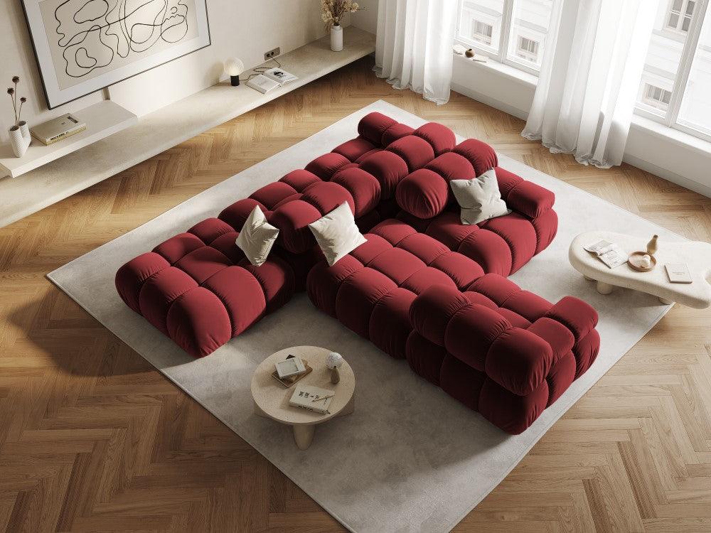 Puf / moduł aksamitny TROPEA rubinowy Milo Casa Eye on Design