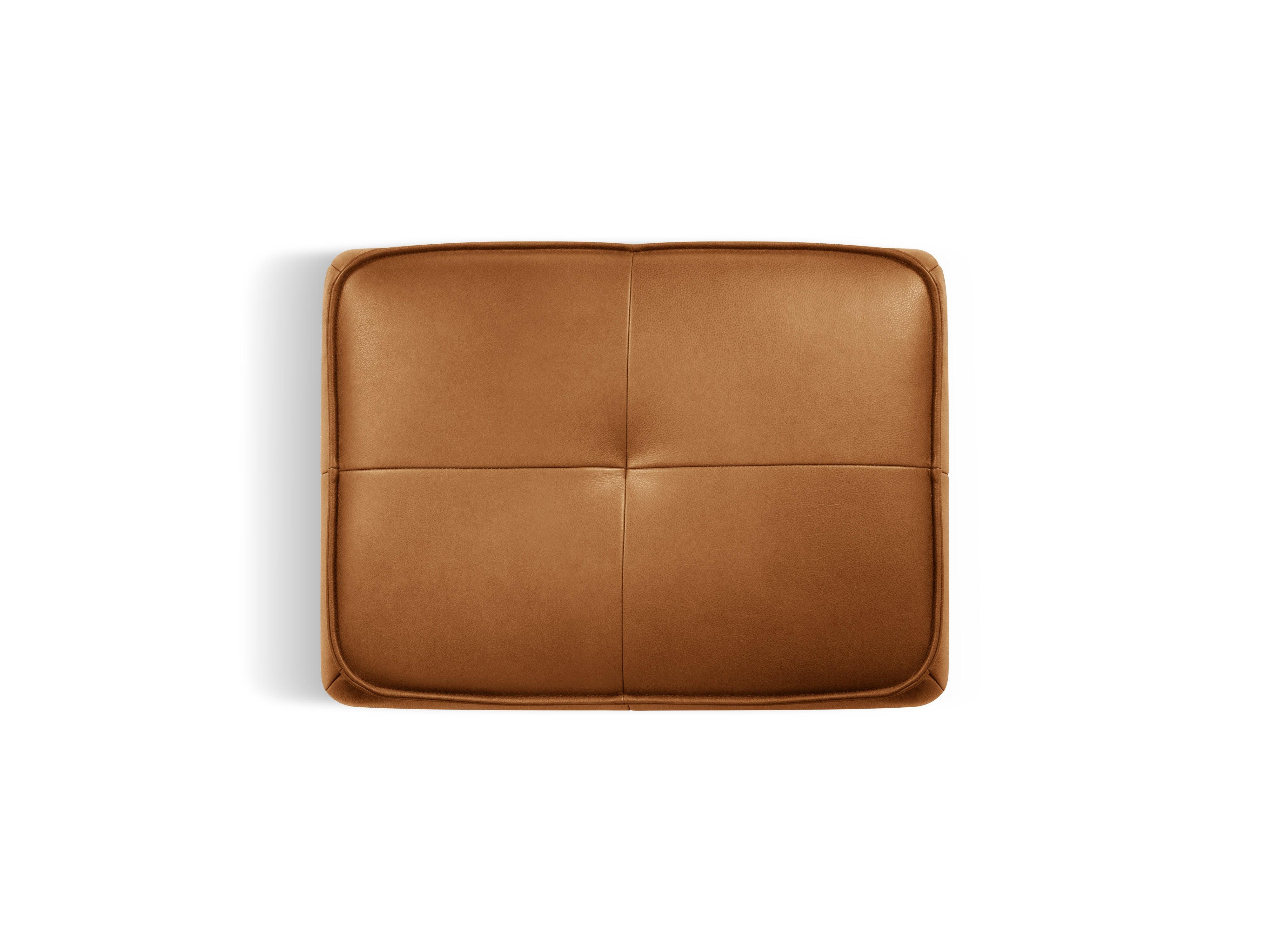 Puf skórzany LILY koniakowy Maison Heritage Eye on Design