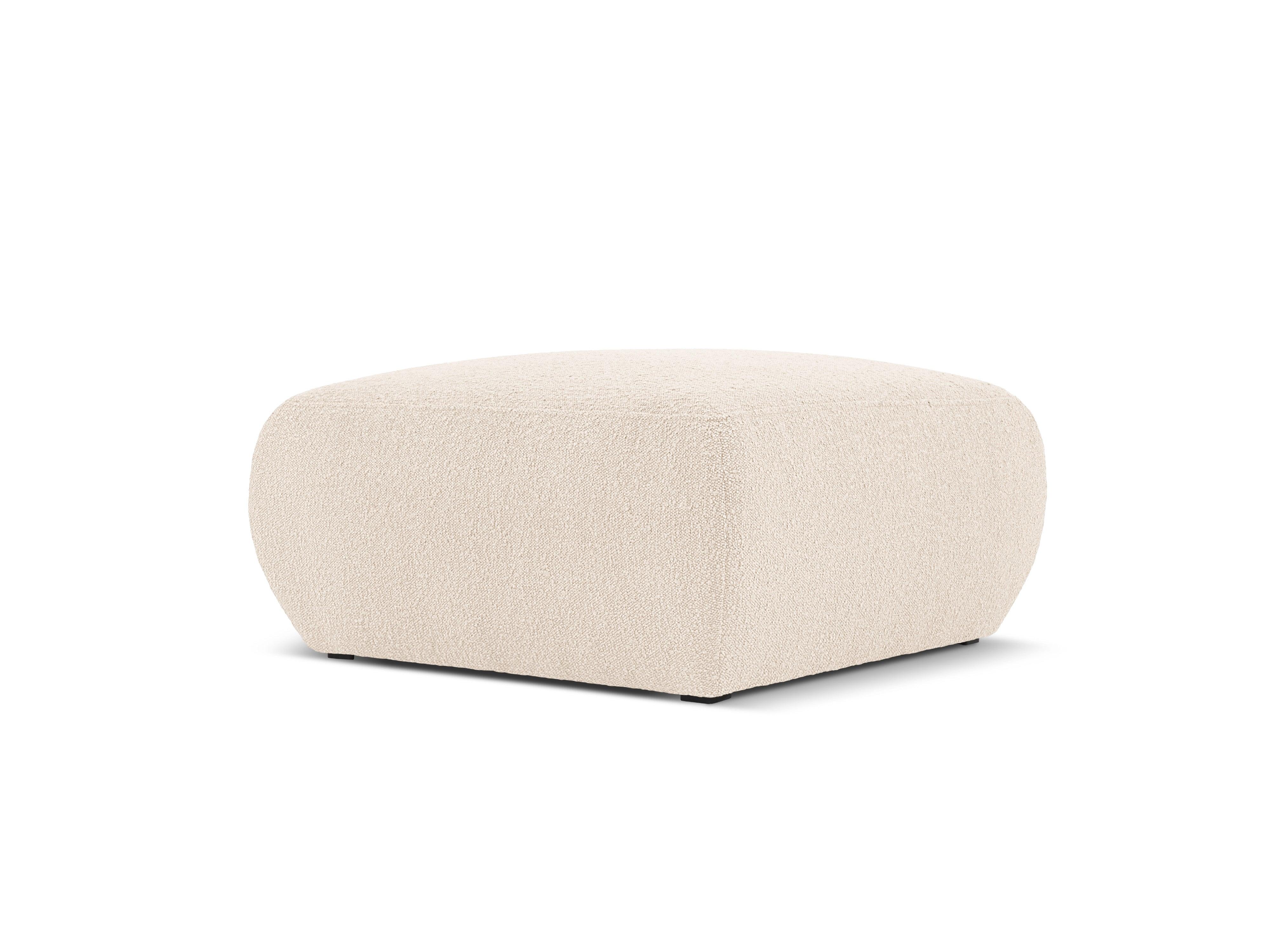 Puf w tkaninie boucle LOLA beżowy Windsor & Co Eye on Design