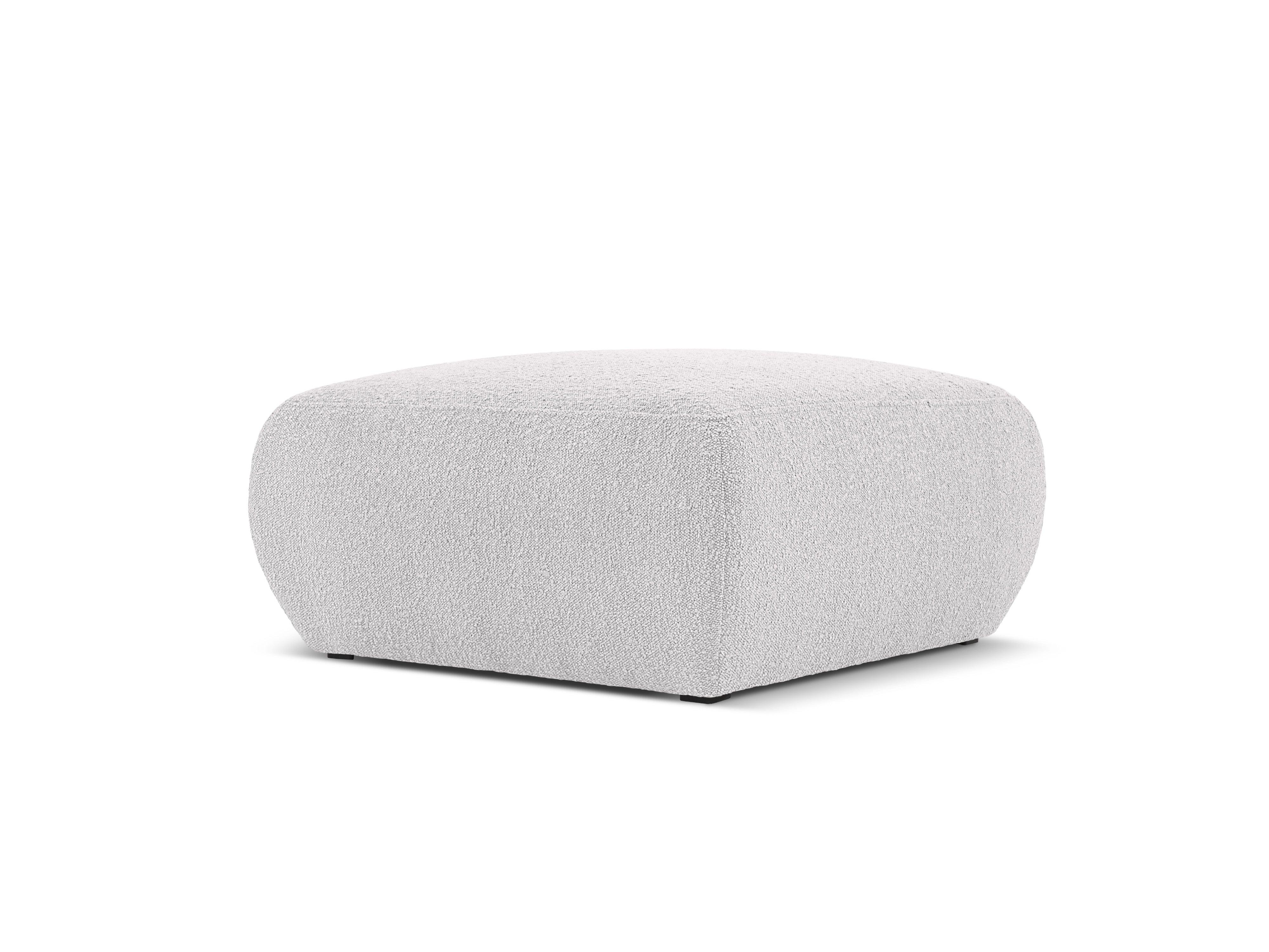 Puf w tkaninie boucle LOLA jasnoszary Windsor & Co Eye on Design