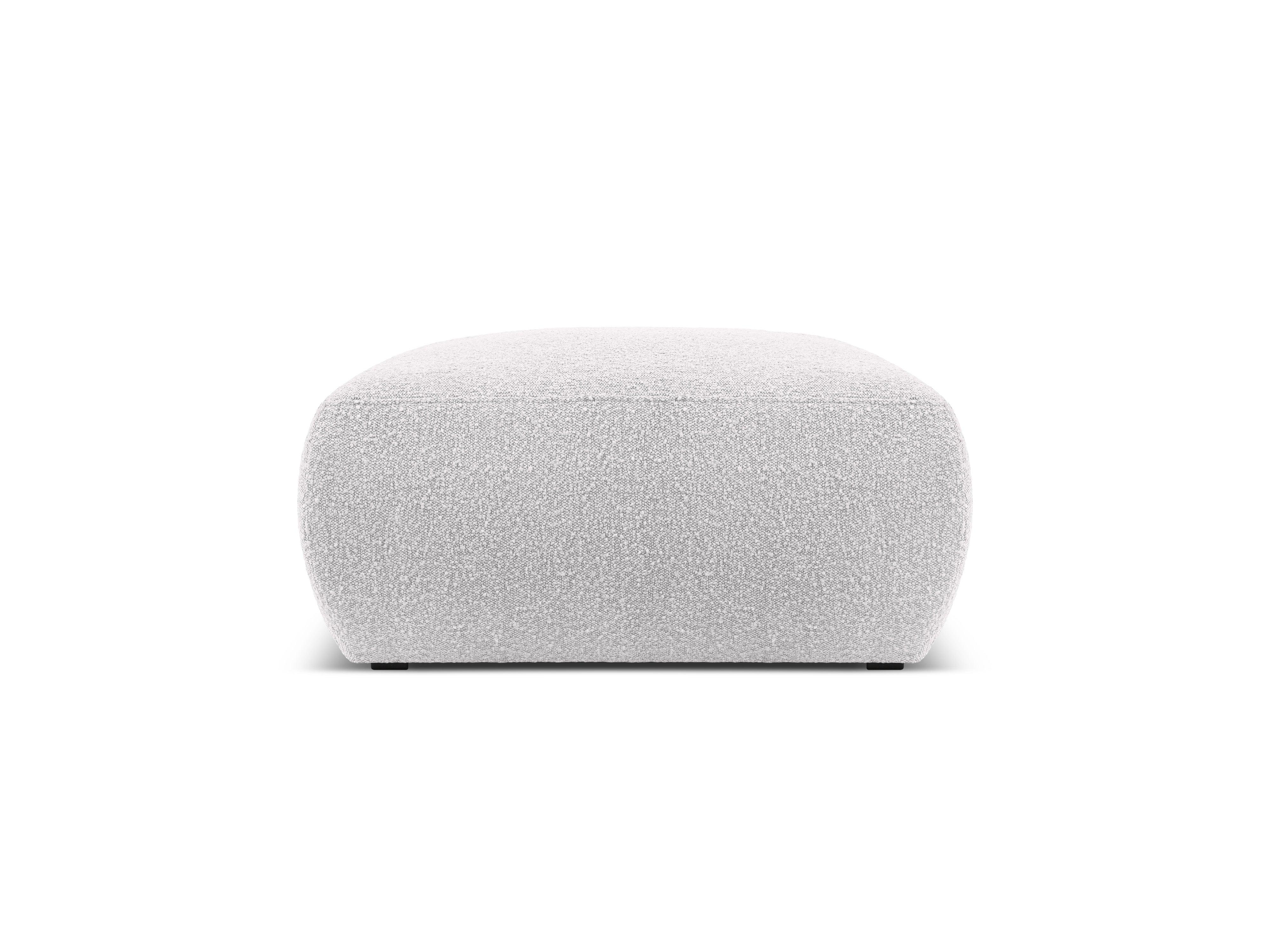 Puf w tkaninie boucle LOLA jasnoszary Windsor & Co Eye on Design