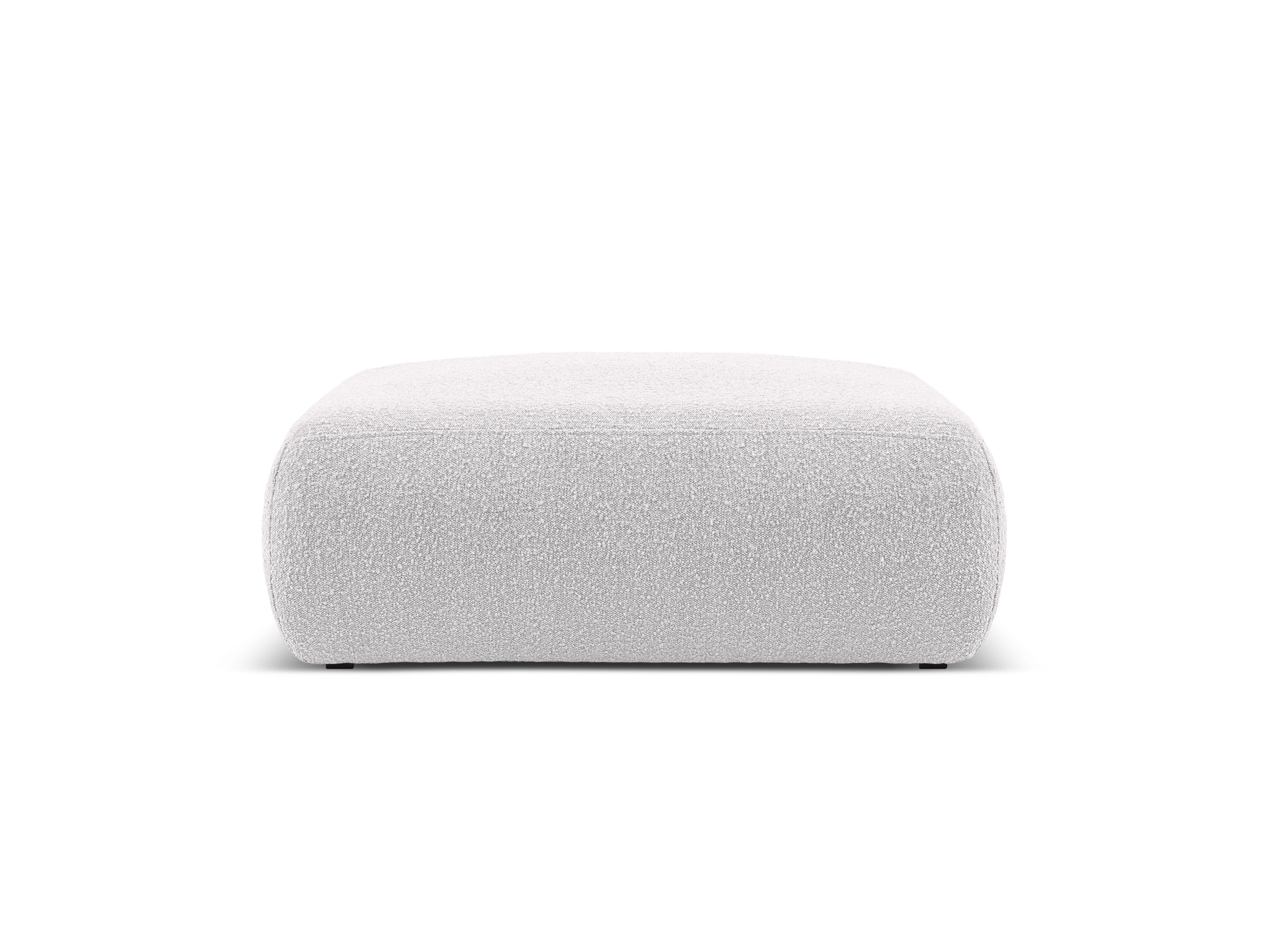 Puf w tkaninie boucle XL LOLA jasnoszary Windsor & Co Eye on Design