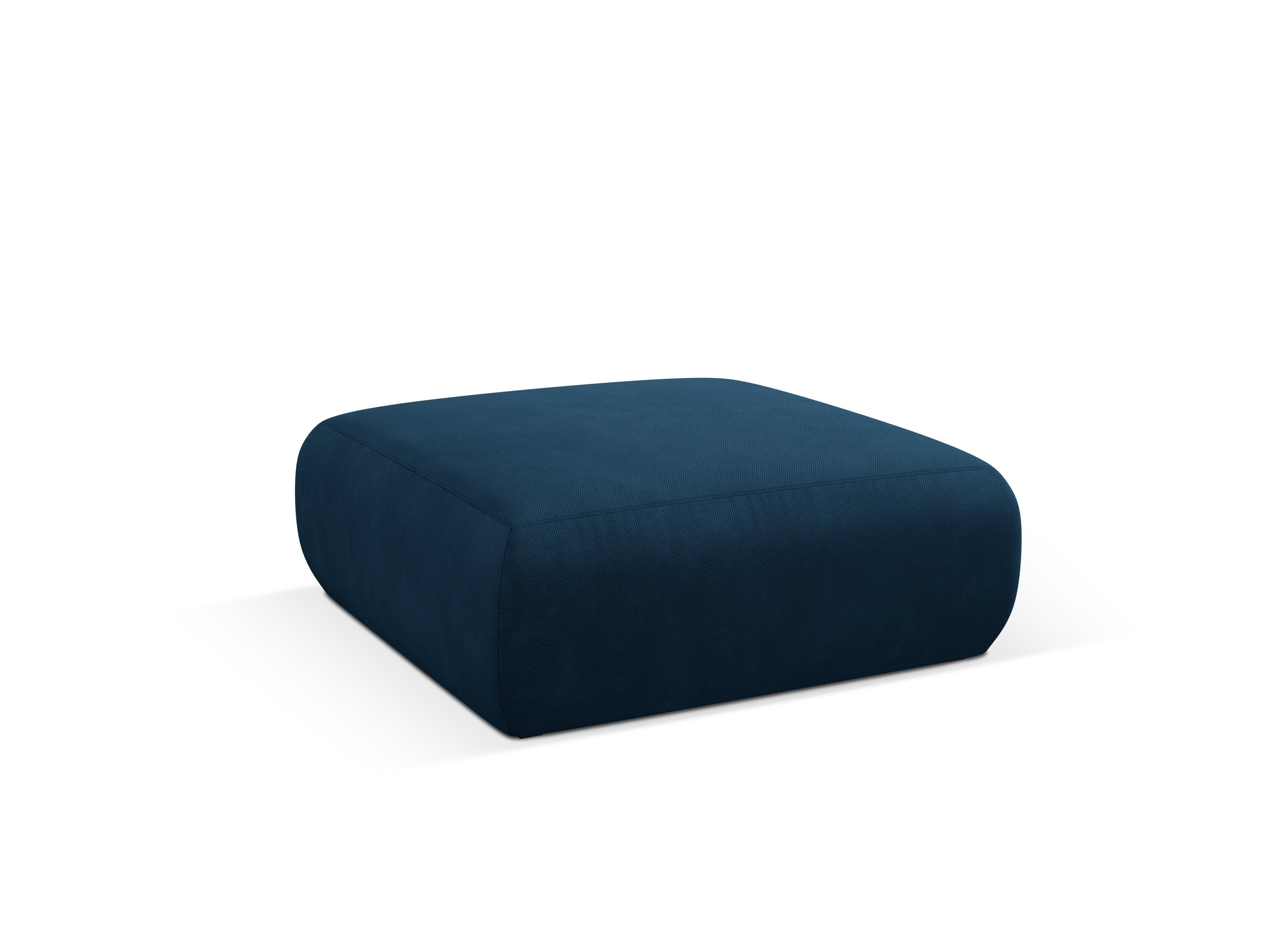 Puf w tkaninie chenillowej XL LOLA królewski niebieski Windsor & Co Eye on Design