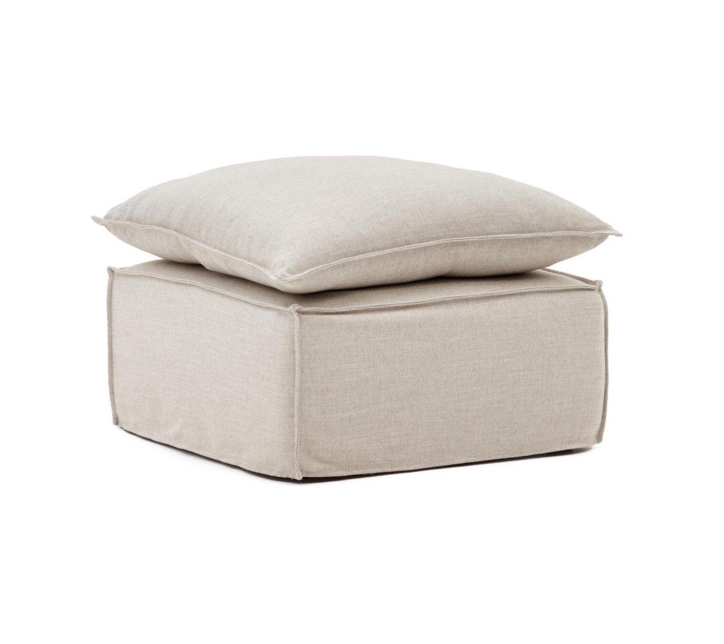 Puf ze zdejmowanym pokrowcem ANARELA beżowy La Forma Eye on Design