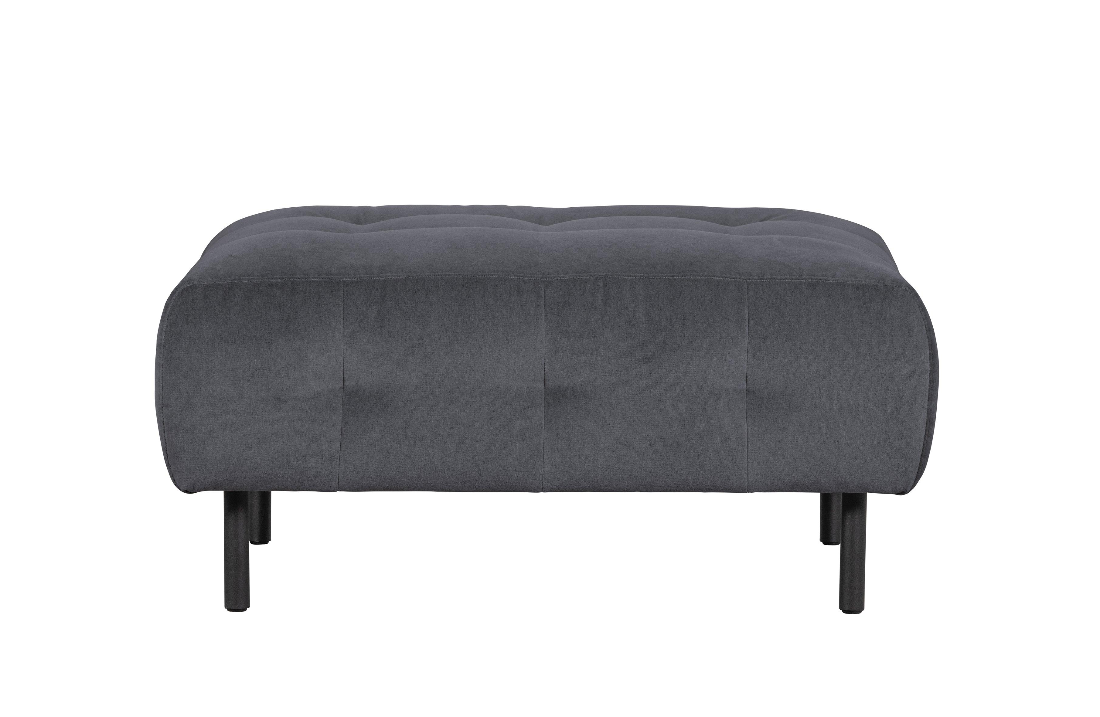 Pufa aksamitna LLOYD antracytowy Woood Exclusive Eye on Design