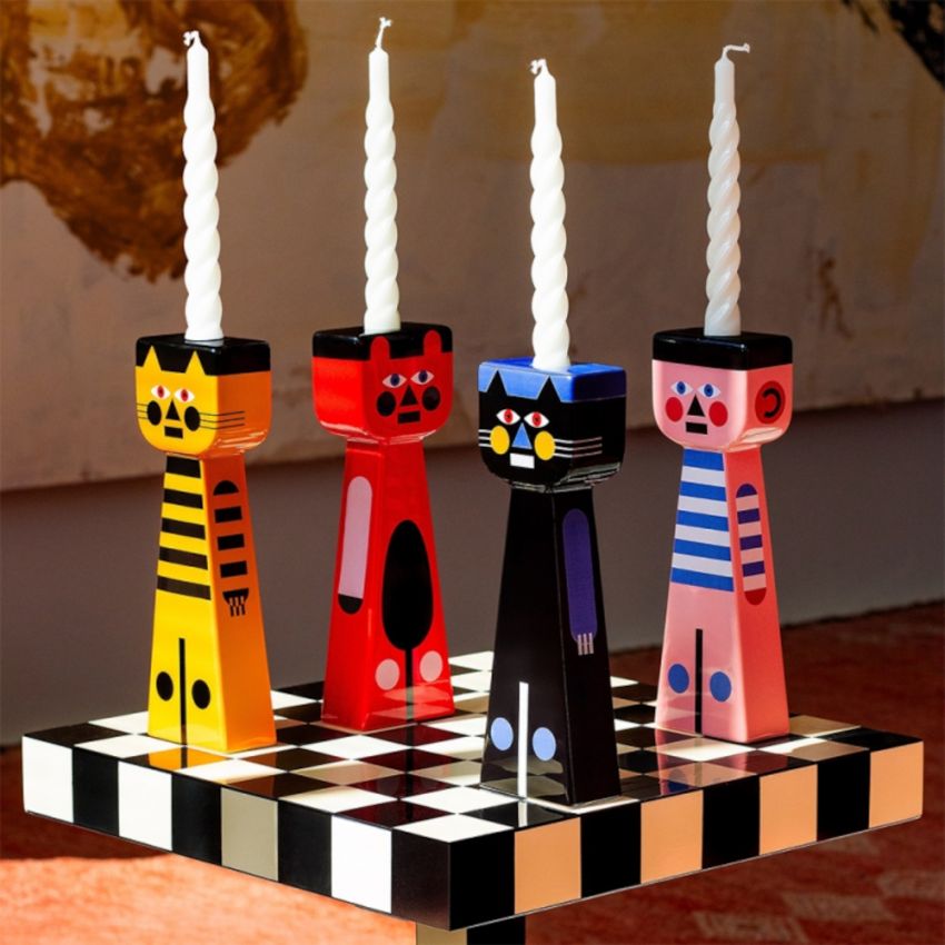 Kerzenhalter GARY blau