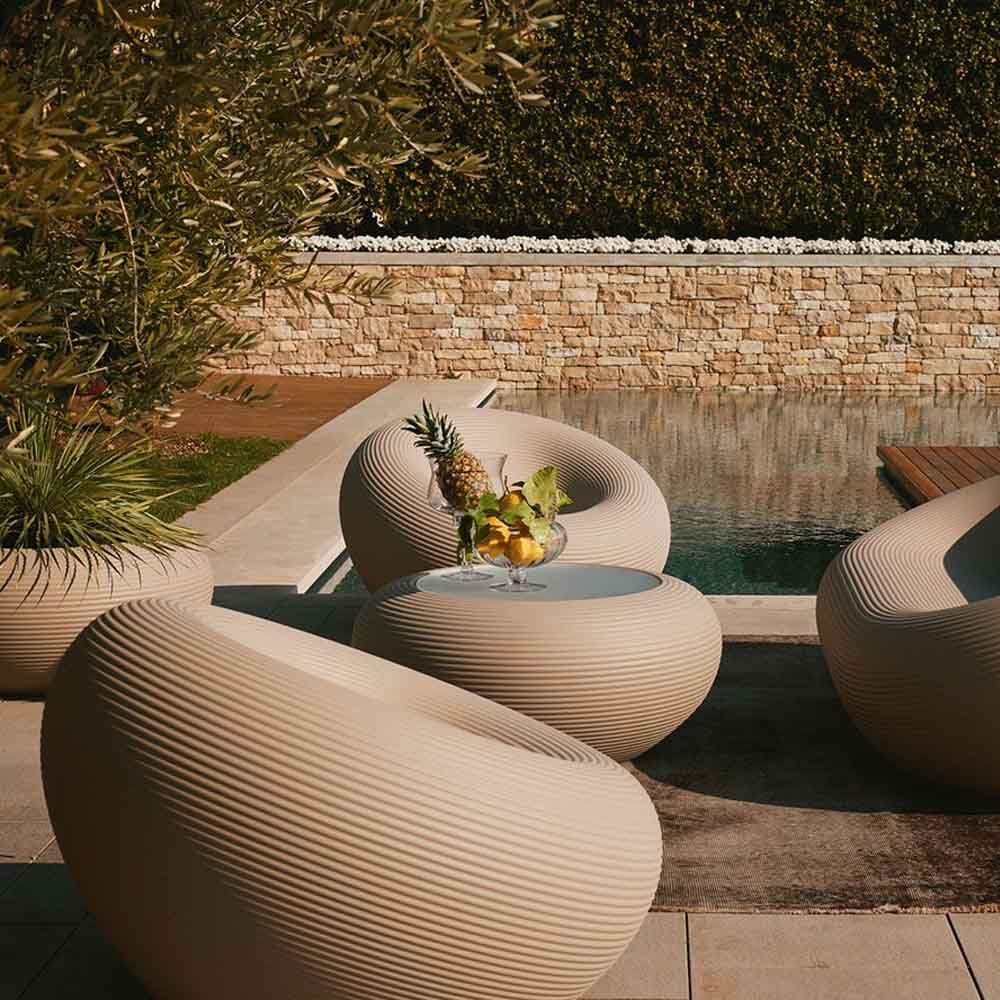 NAMI outdoor coffee table warm gray