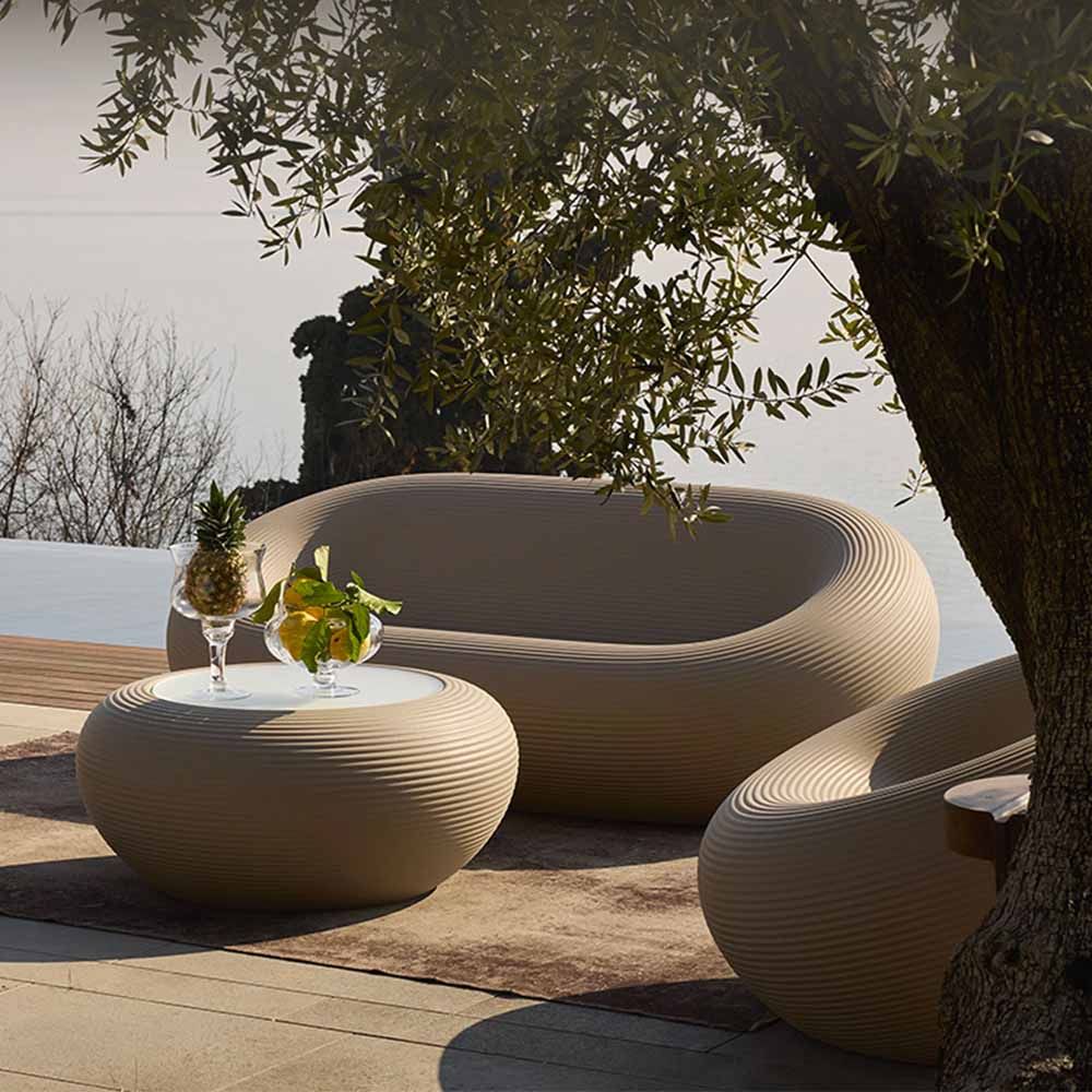 NAMI Outdoor-Sofa hellgrün