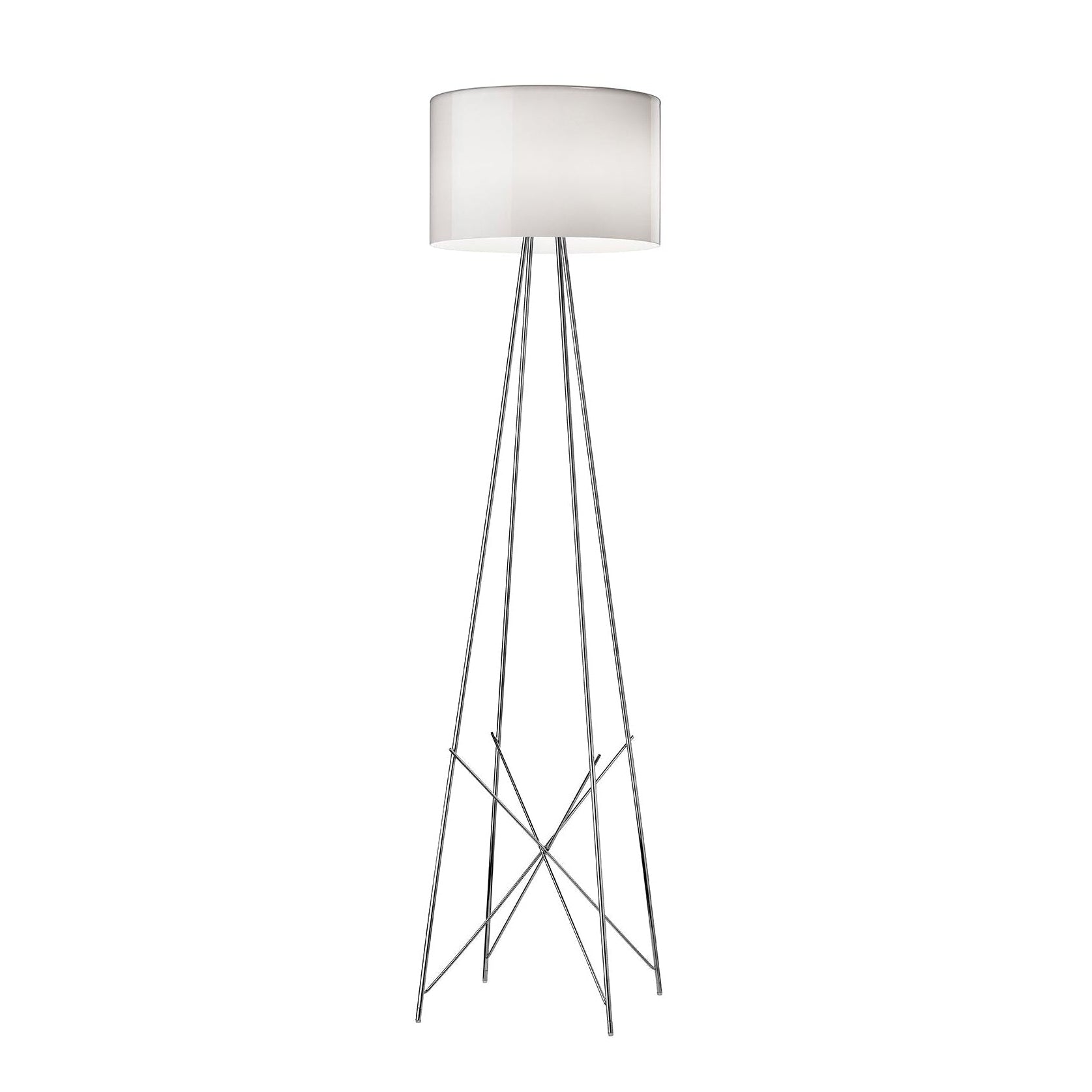 Stehlampe RAY Glas mit Metallbasis