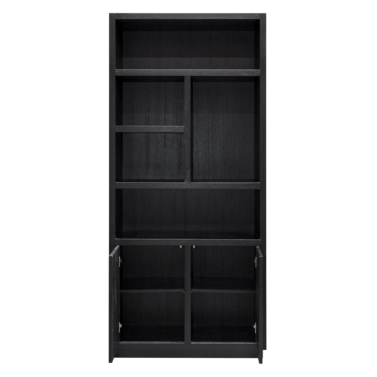 Regał OAKURA czarny fornir dębowy Richmond Interiors Eye on Design