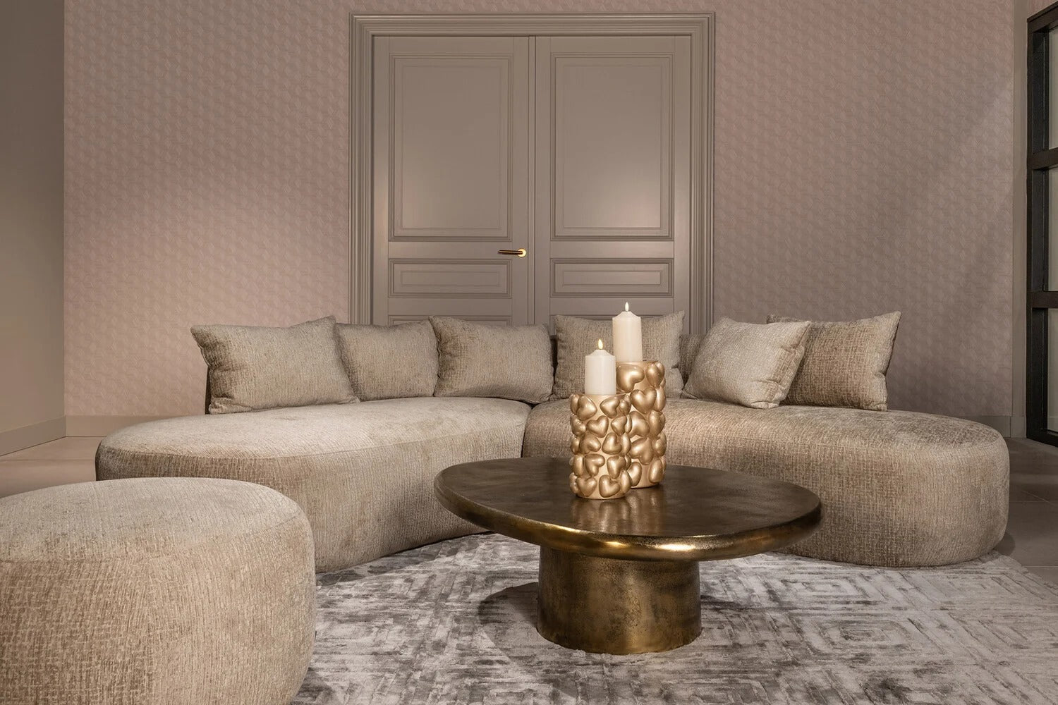 Puf CASSIE beige