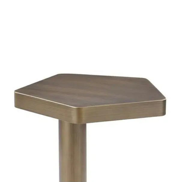 Hexa side table ancient golden