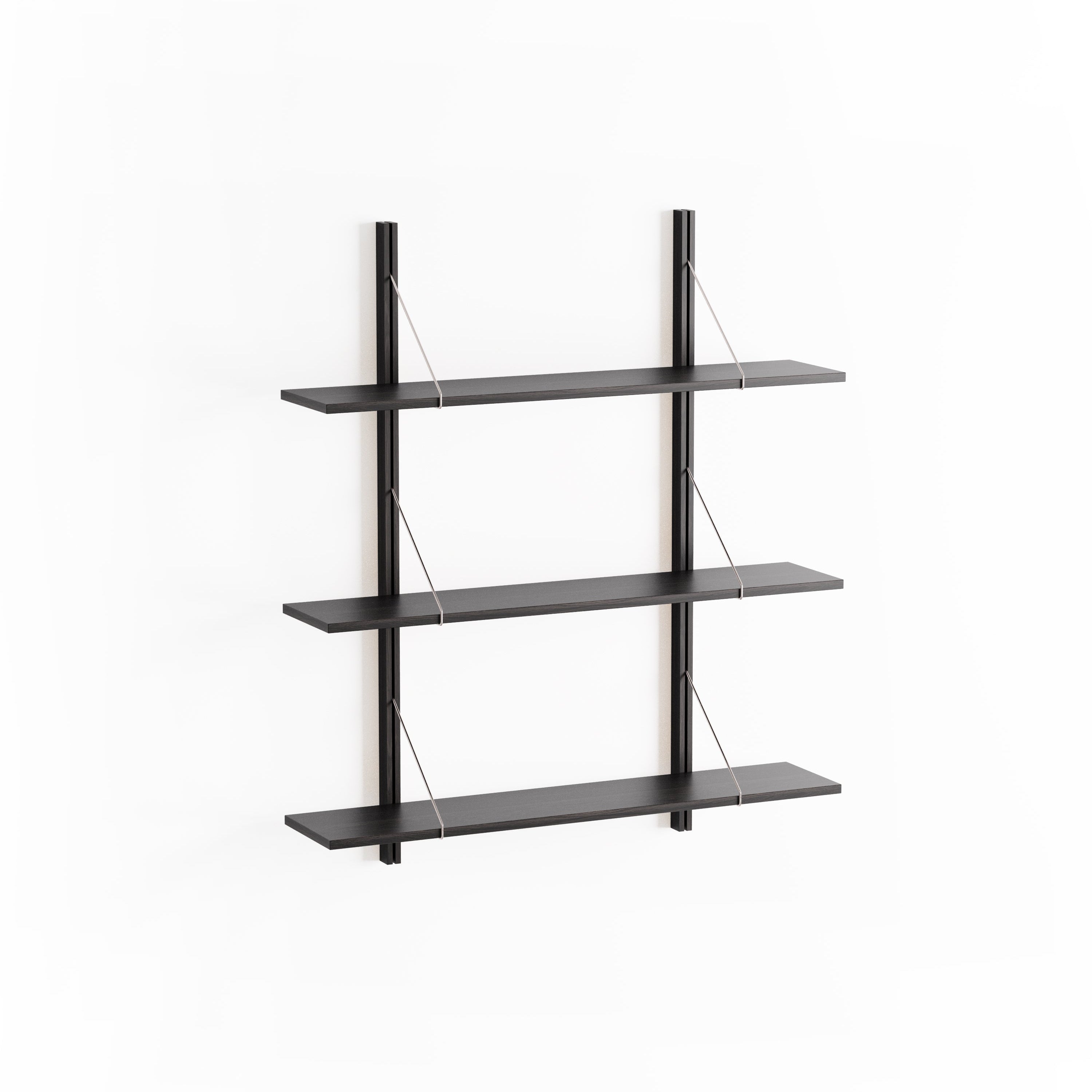 Wall Shelf RODD ebony oak wood