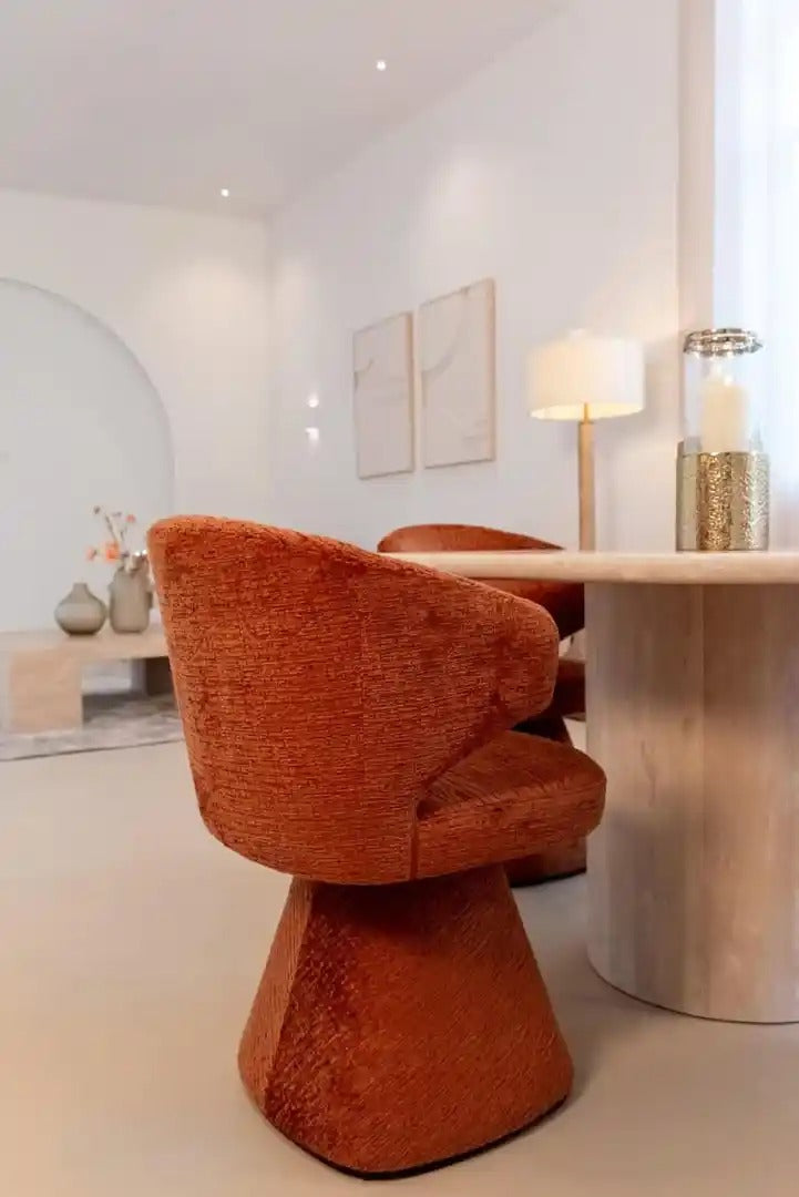 RENAISSANCE round table beige travertine