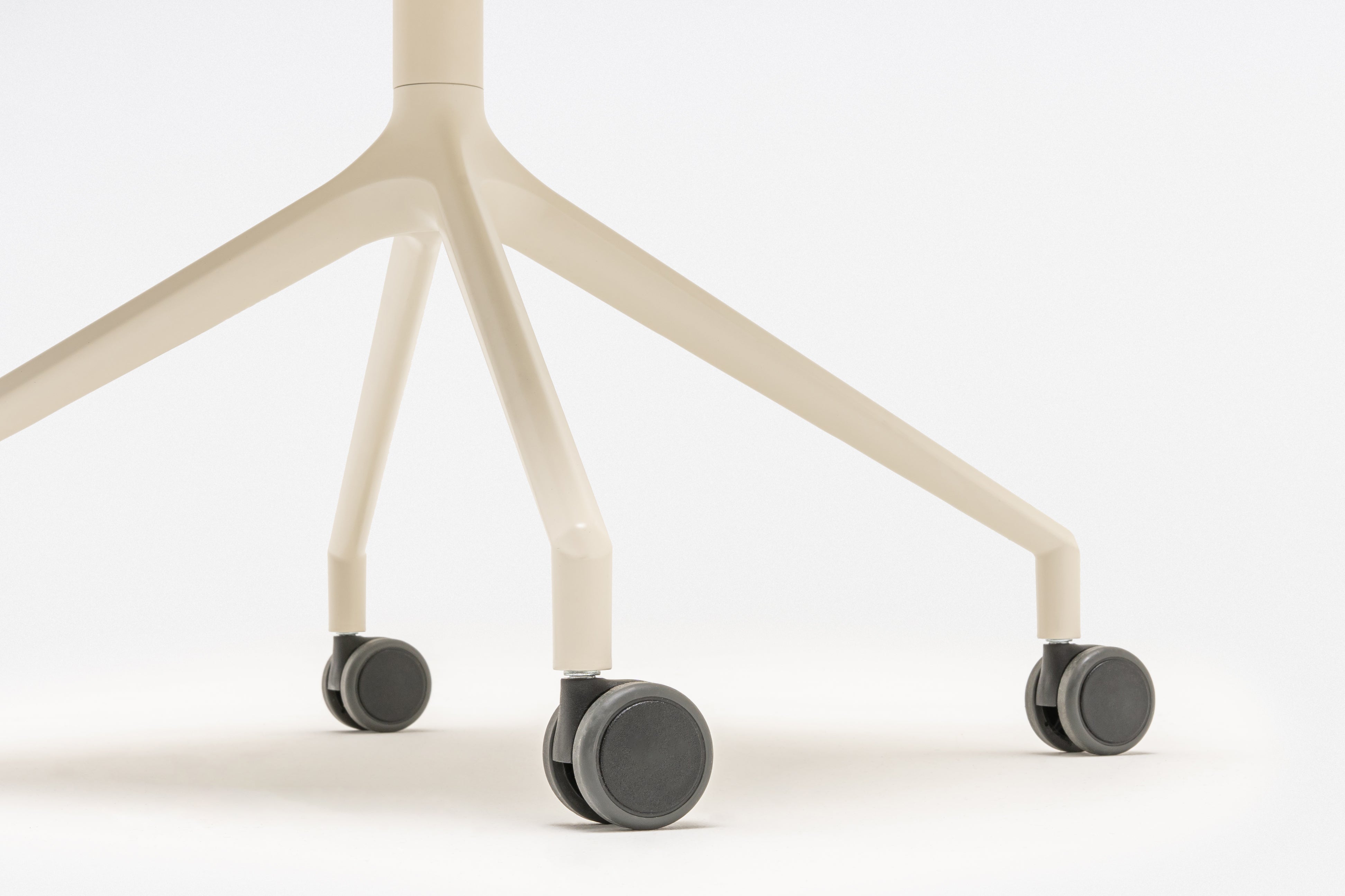 Baltic classic swivel chair aluminum base with wheels for hard surface