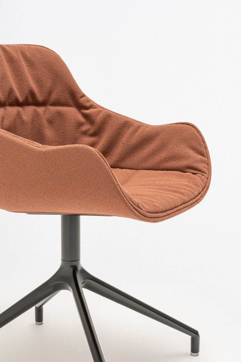 Krzesło obrotowe BALTIC SOFT DUO aluminiowa podstawa z kółkami do twardej powierzchni – .mdd