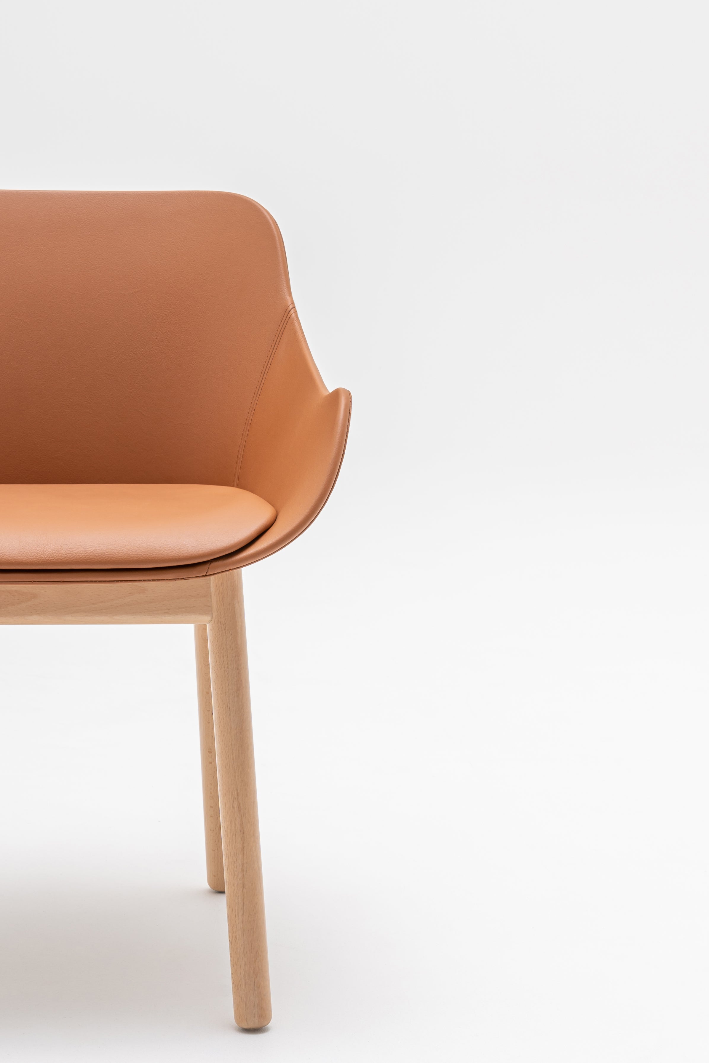 Gepolsterter Stuhl Baltic Classic Holzbasis