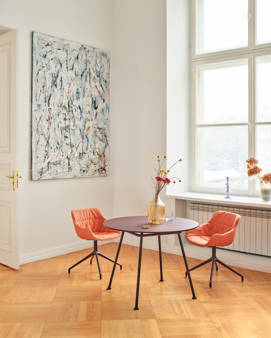 Krzesło obrotowe BALTIC SOFT DUO aluminiowa podstawa – .mdd