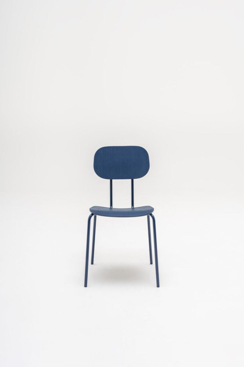 Krzesło NEW SCHOOL oliwkowa podstawa do jadalni – .mdd