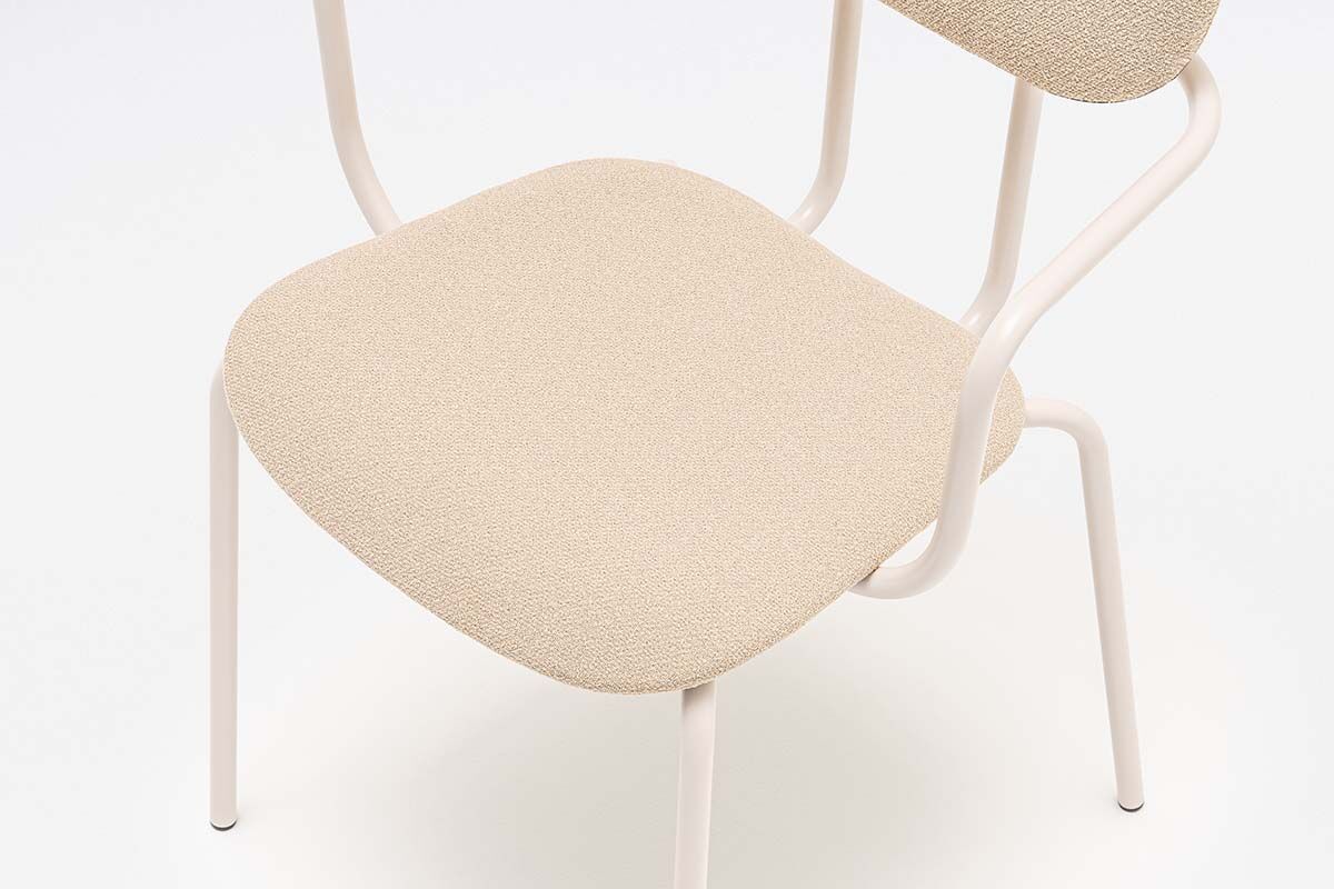 Krzesło z zagłówkiem NEW SCHOOL tapicerowane – .mdd
