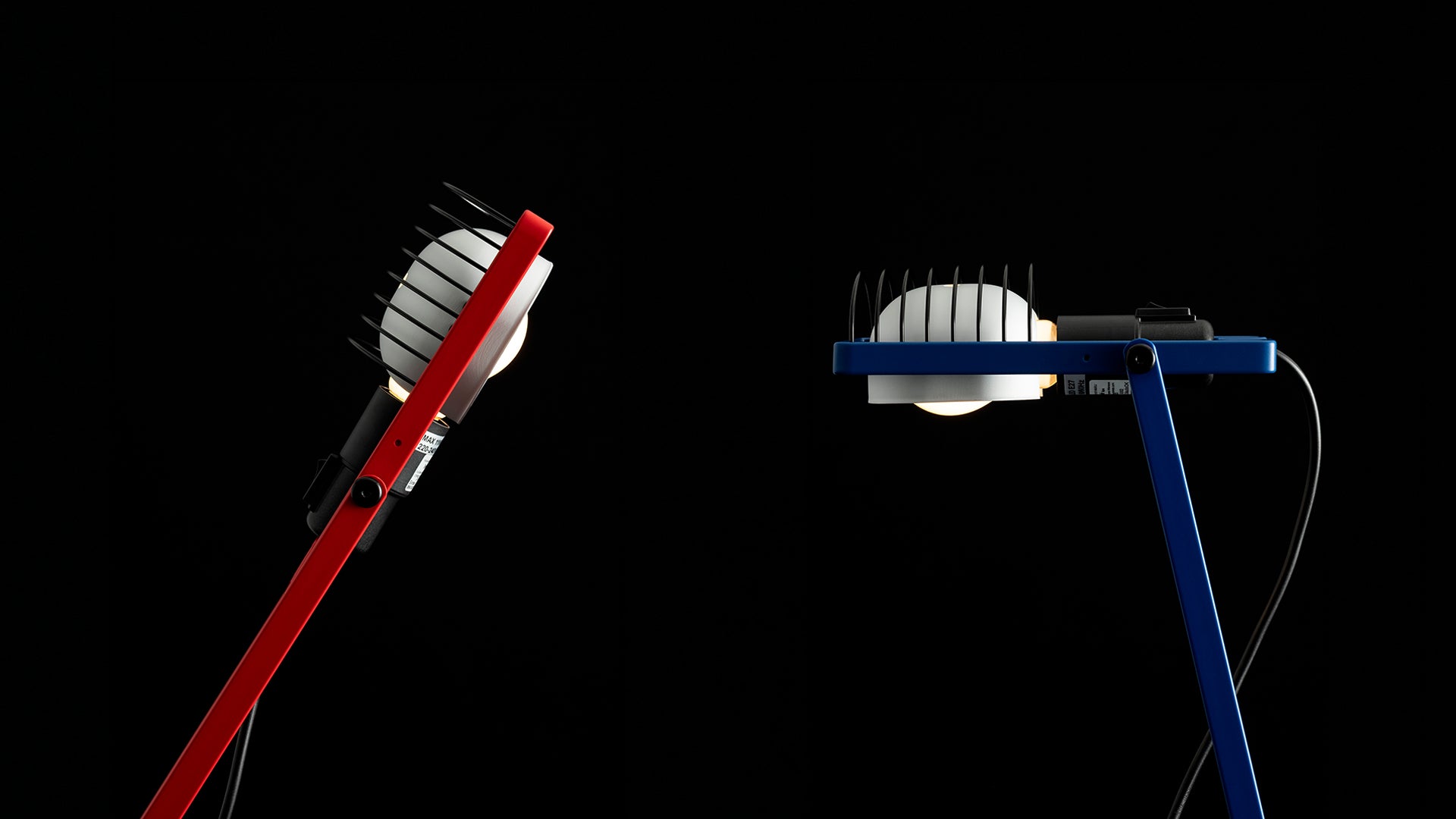 Verstellbare Schreibtischlampe SINTESI rot