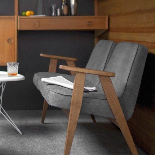 Sofa 2-osobowa dzielona FOX zielony w tkaninie Velvet Bottle Green 366 concept Eye on Design