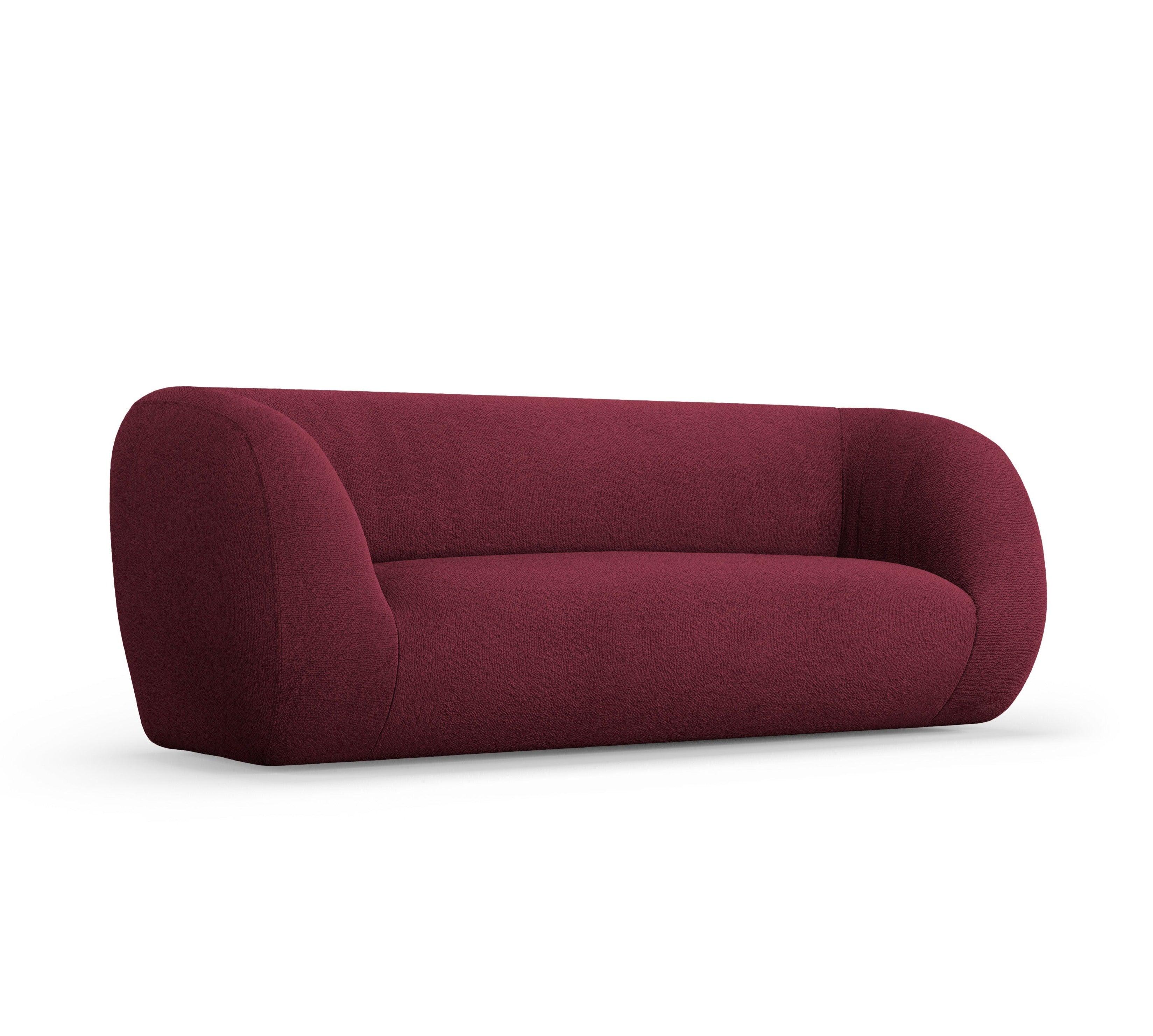 Sofa 2-osobowa ESSEN bordowy boucle – Cosmopolitan Design