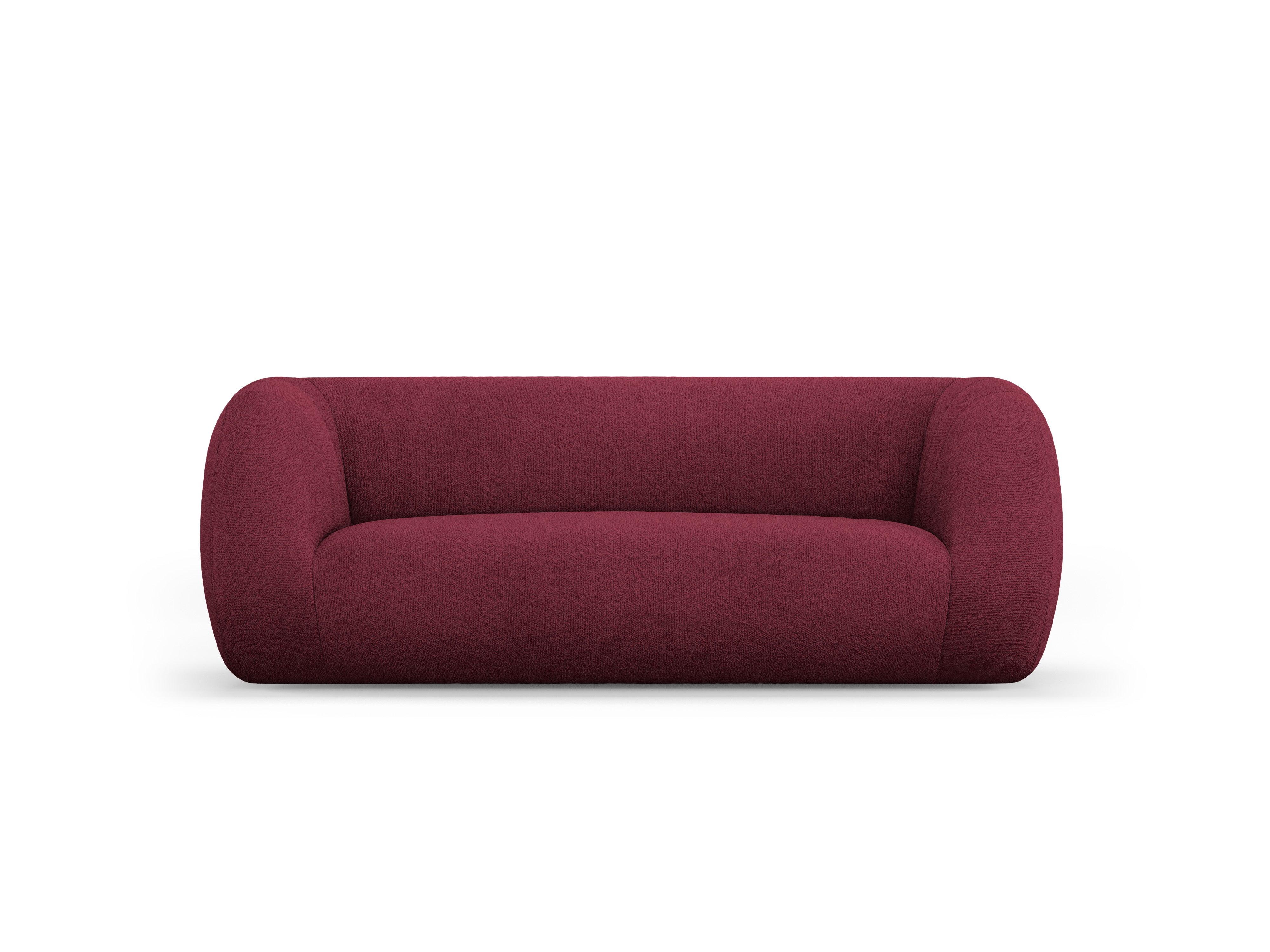 Sofa 2-osobowa ESSEN bordowy boucle – Cosmopolitan Design