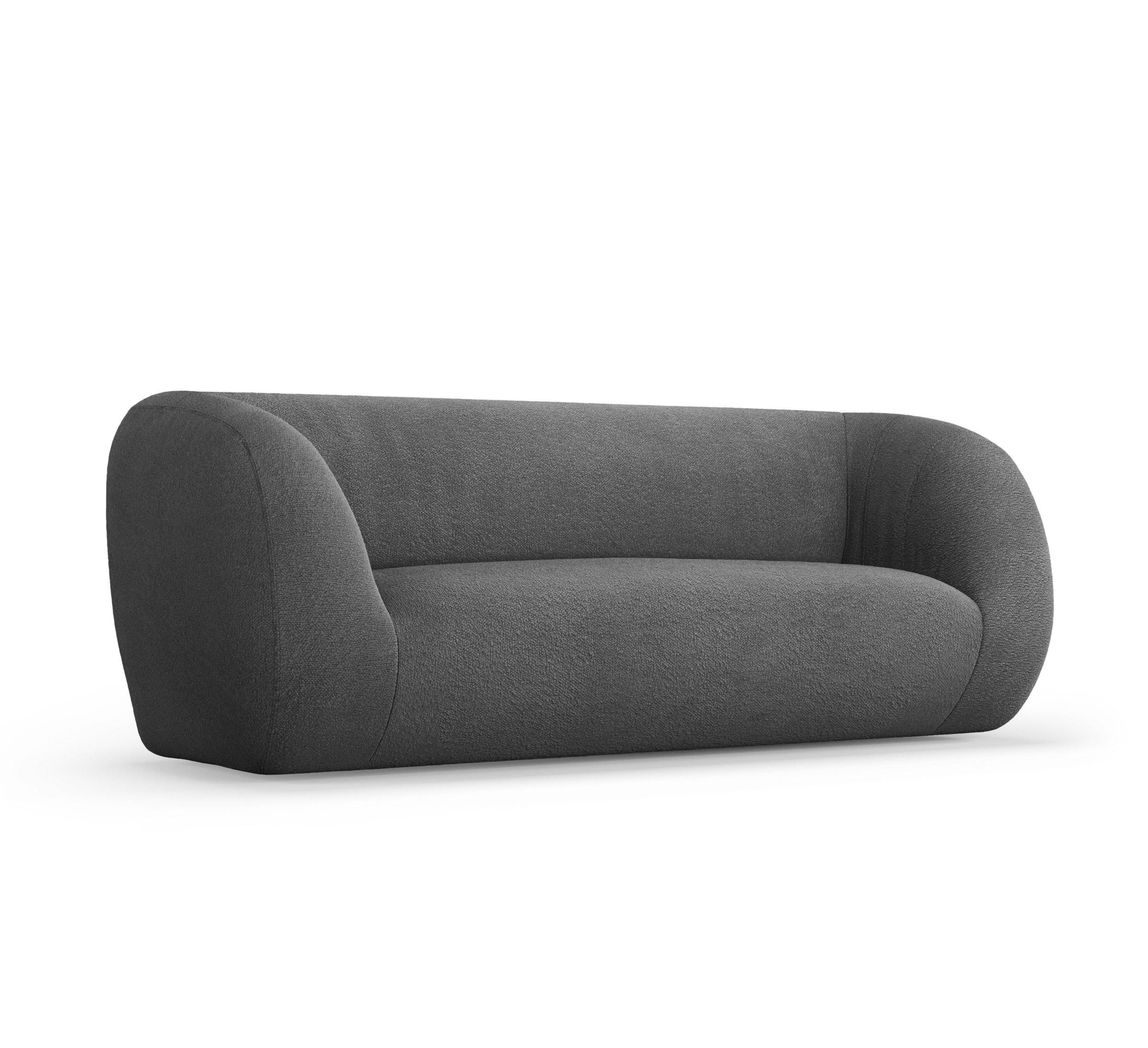 Sofa 2-osobowa ESSEN ciemnoszary boucle – Cosmopolitan Design