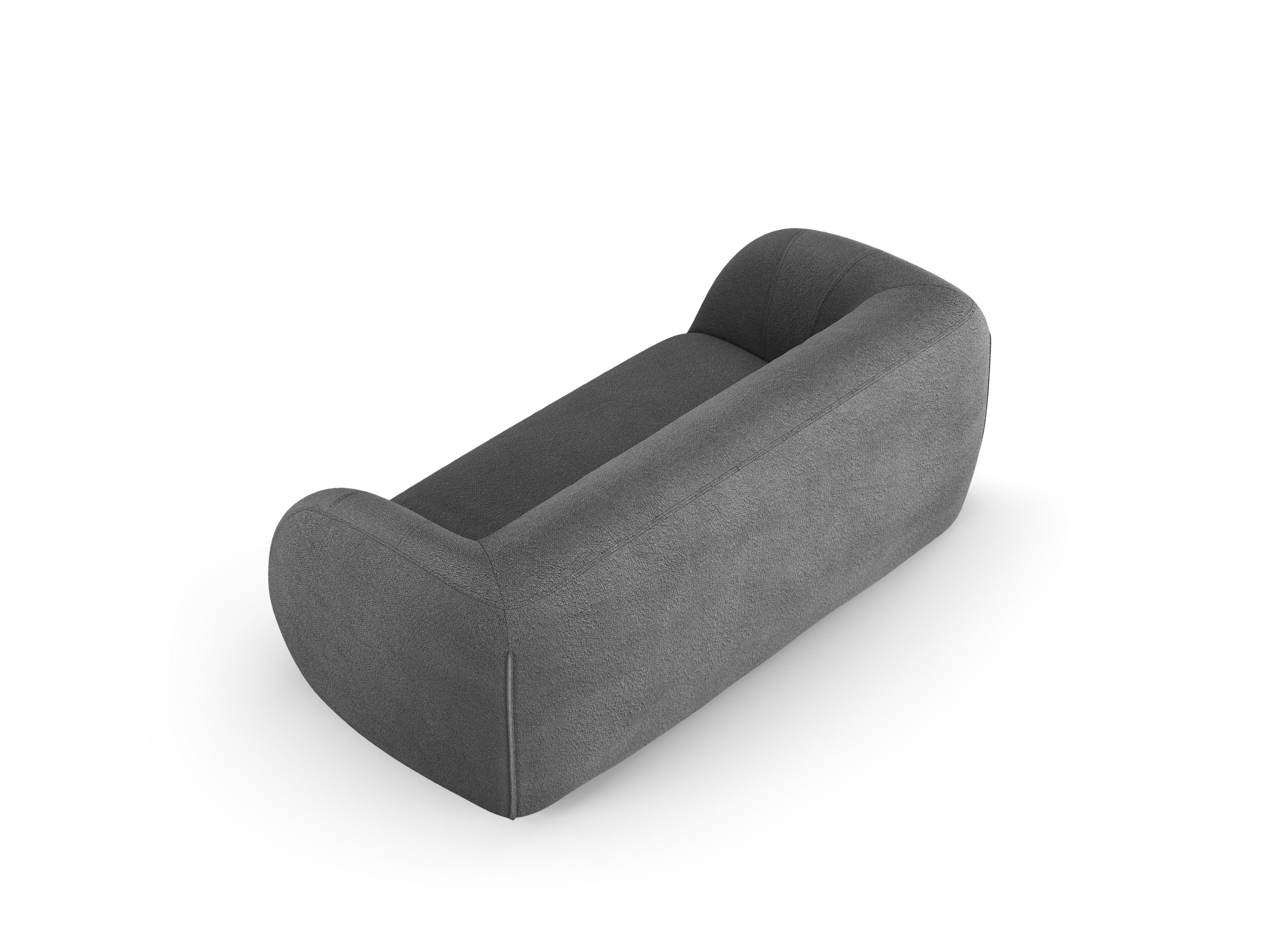 Sofa 2-osobowa ESSEN ciemnoszary boucle – Cosmopolitan Design