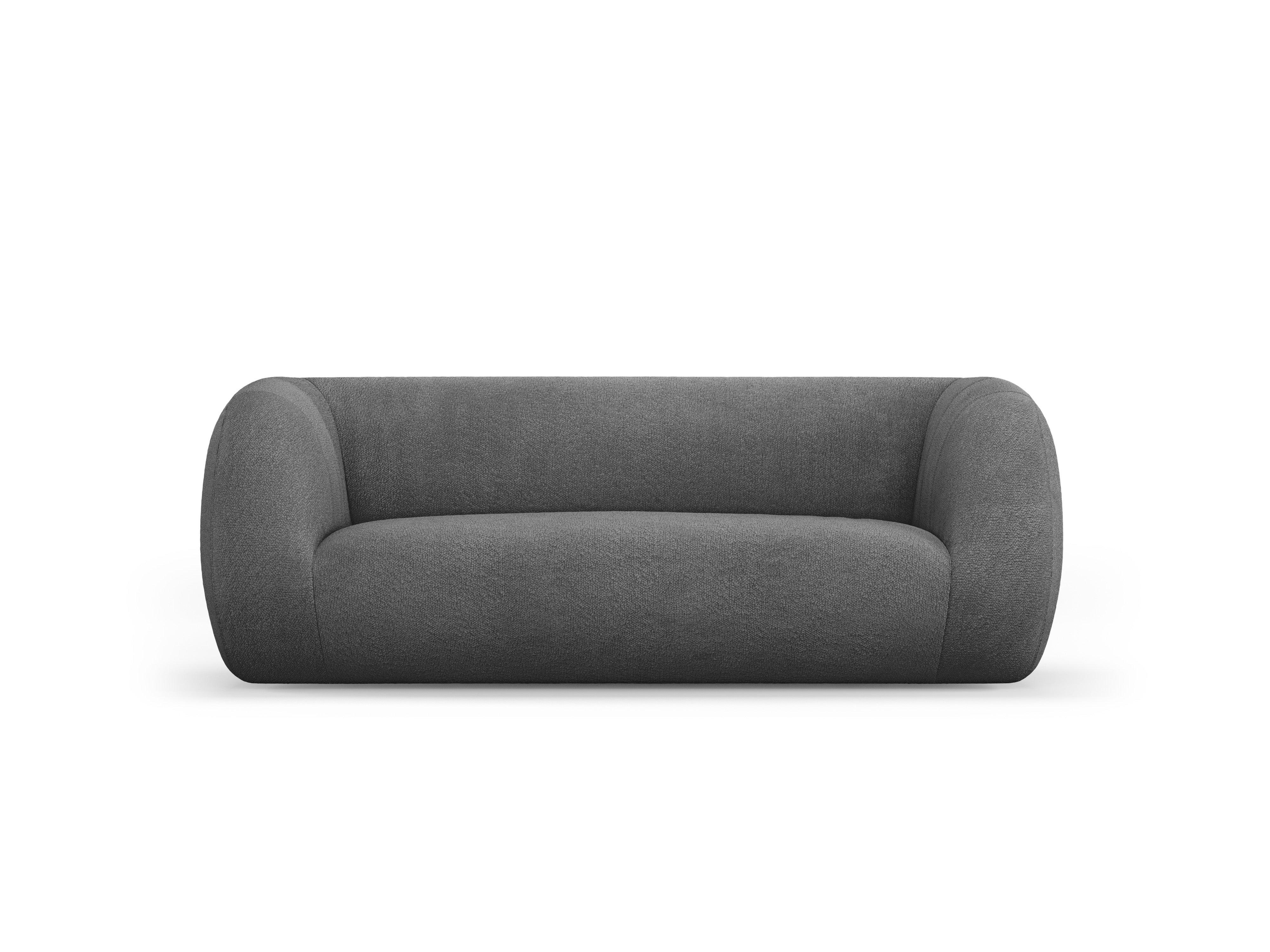 Sofa 2-osobowa ESSEN ciemnoszary boucle – Cosmopolitan Design