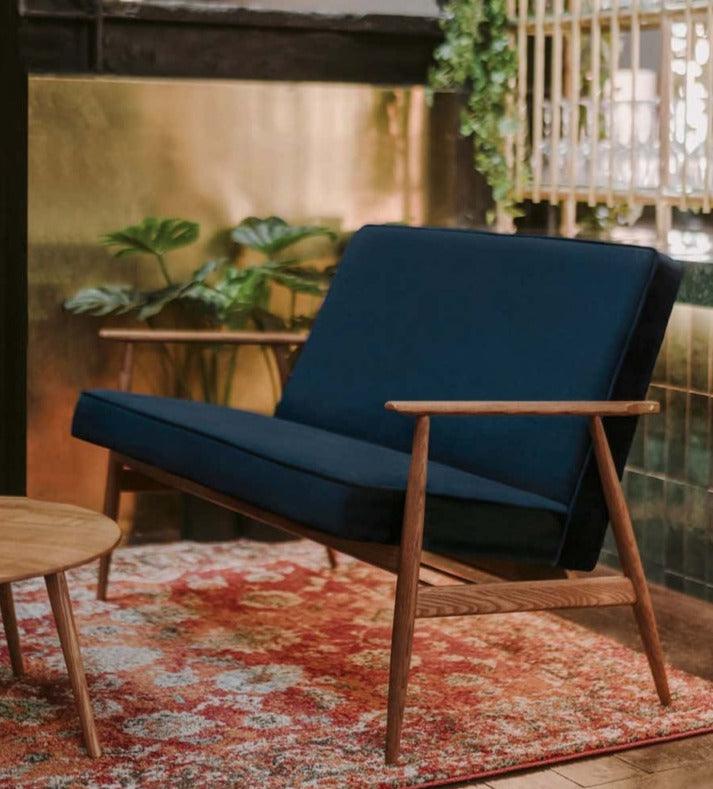 Sofa 2-osobowa FOX beżowy w tkaninie Cord Creme 366 concept Eye on Design