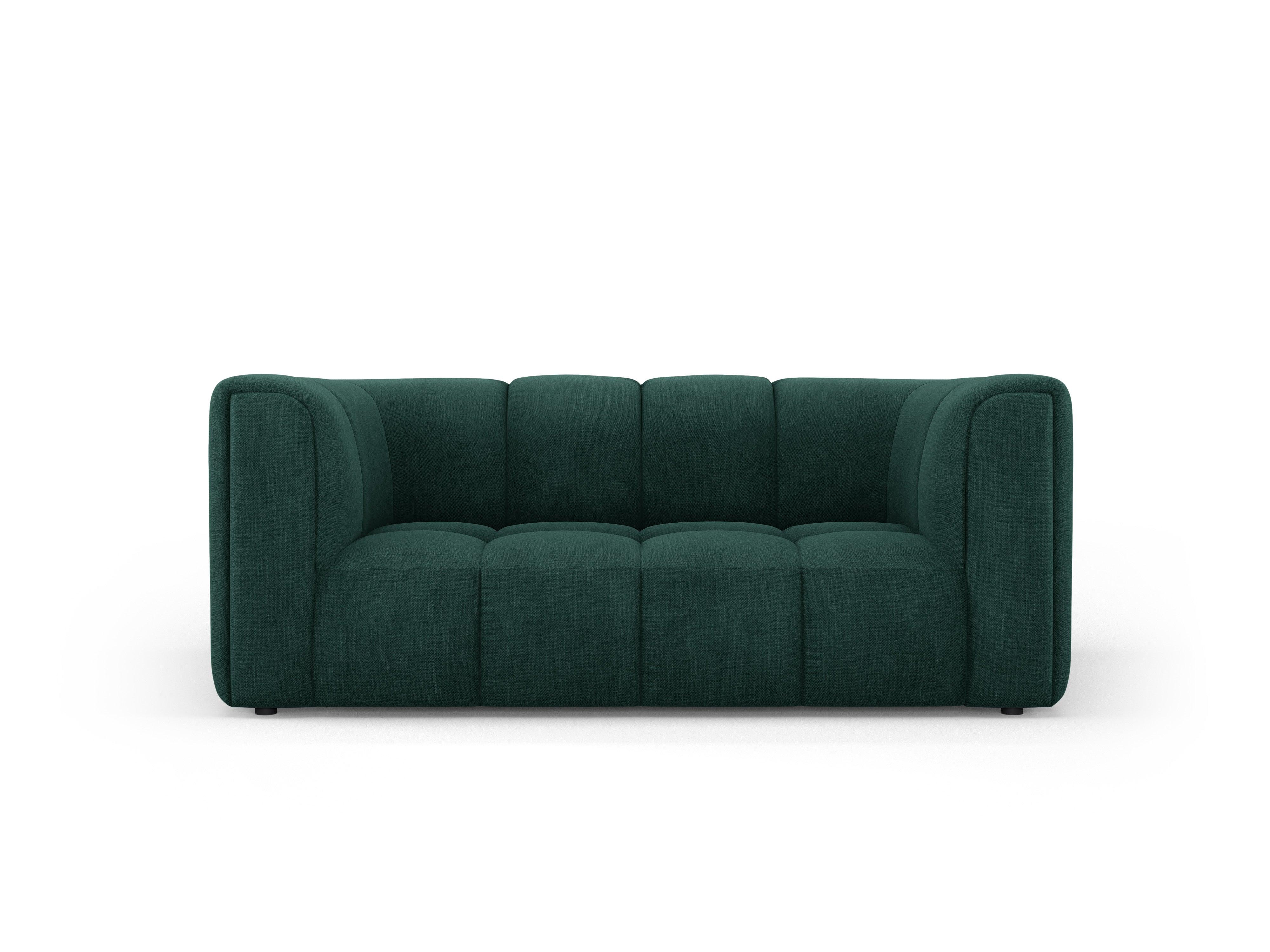 Sofa 2-osobowa FRANCESCA butelkowa zieleń szenil Milo Casa Eye on Design