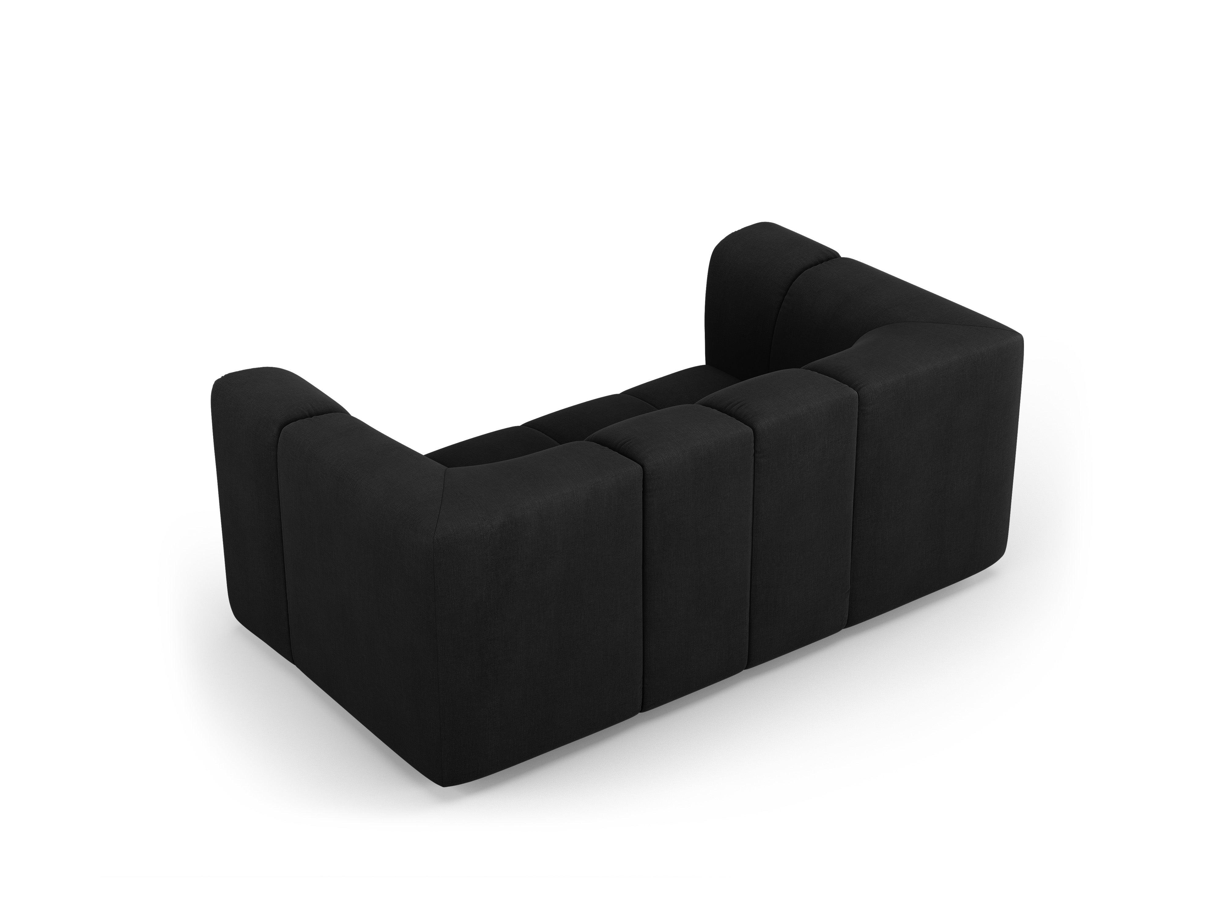 Sofa 2-osobowa FRANCESCA czarny szenil Milo Casa Eye on Design