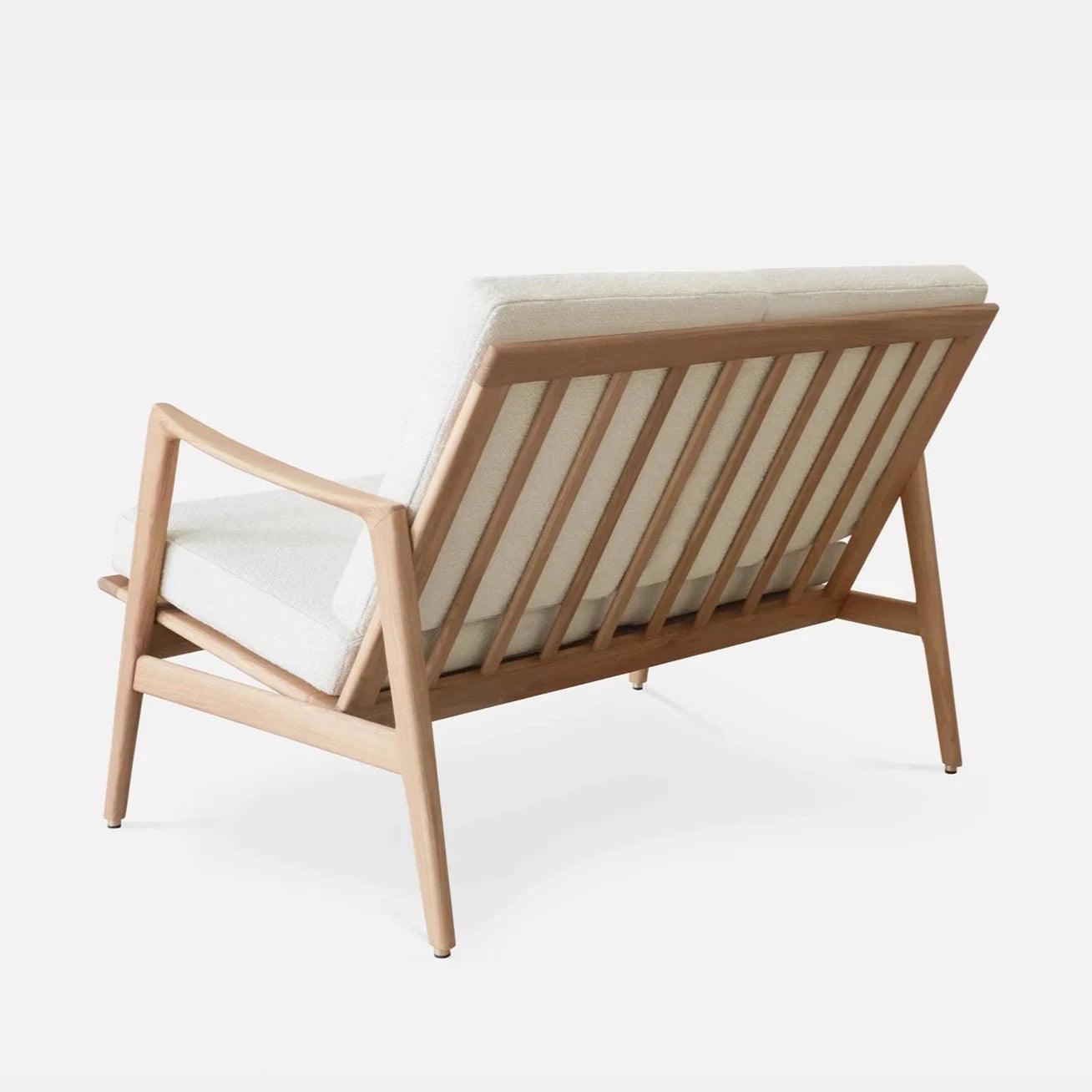 Sofa 2-osobowa STEFAN biały w tkaninie Boucle Snow 366 concept Eye on Design