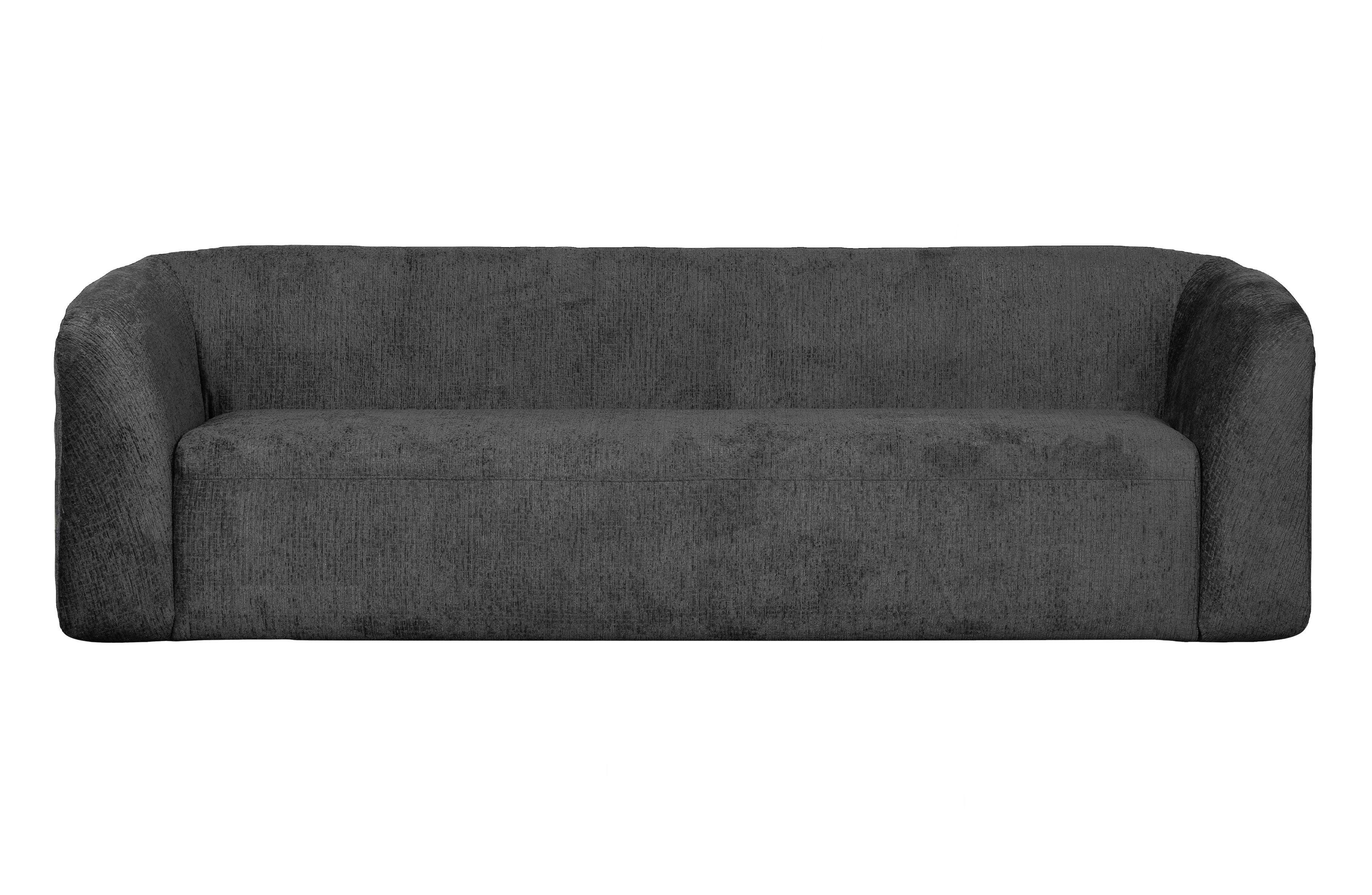Sofa 3-osobowa aksamitna SLOPING ciemnoszary Be Pure Eye on Design