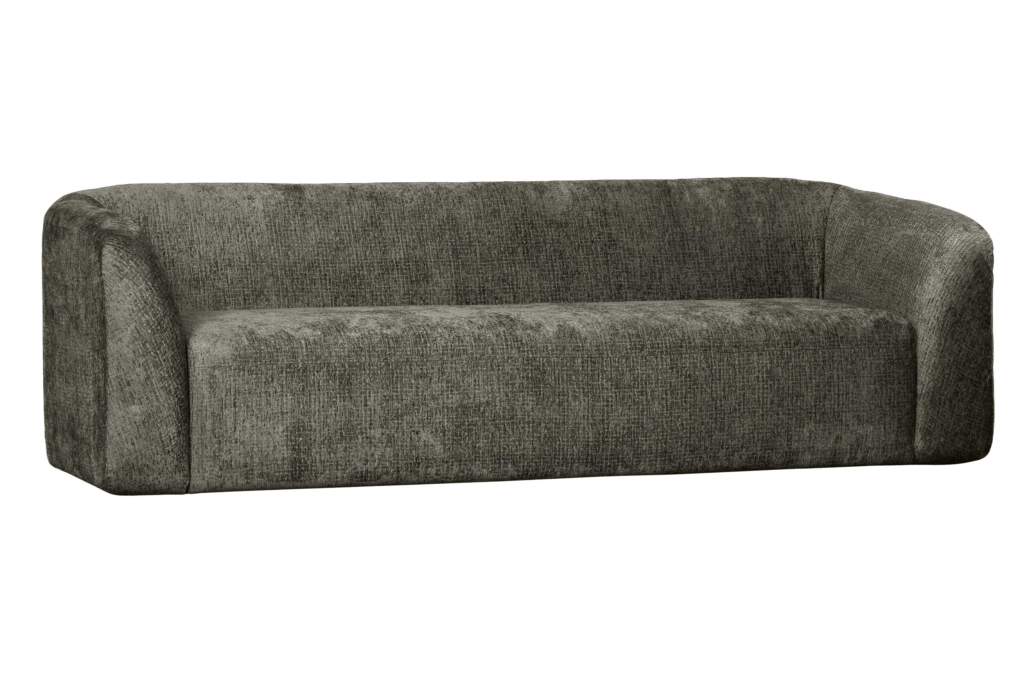 Sofa 3-osobowa aksamitna SLOPING szarozielony – Woood