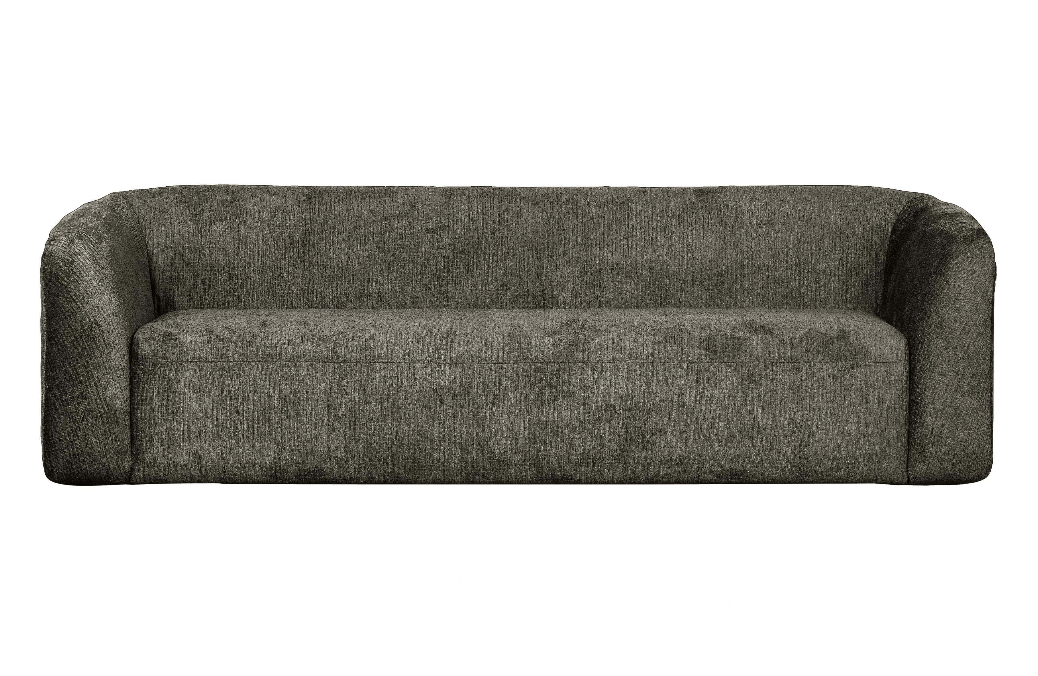 Sofa 3-osobowa aksamitna SLOPING szarozielony – Woood