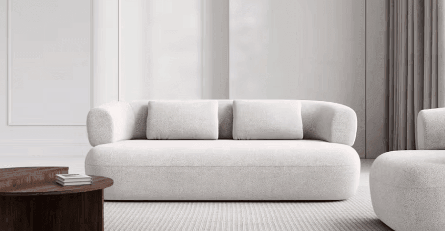 Sofa 3-osobowa ALDRIN granatowy szenil Windsor & Co Eye on Design