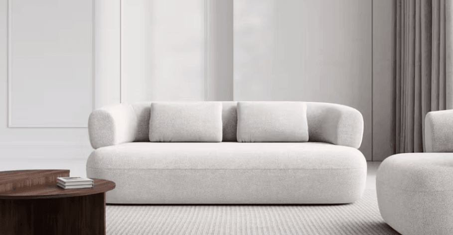 Sofa 3-osobowa ALDRIN karmazynowy szenil Windsor & Co Eye on Design