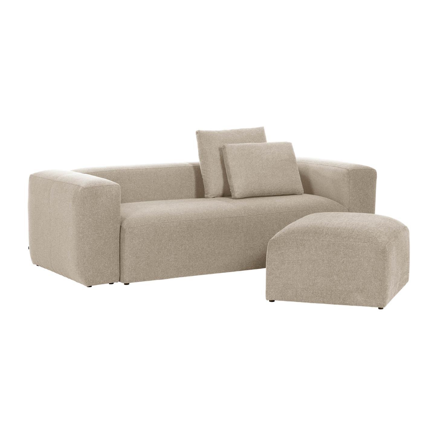 Sofa 3-osobowa BLOK beżowy szenil La Forma Eye on Design